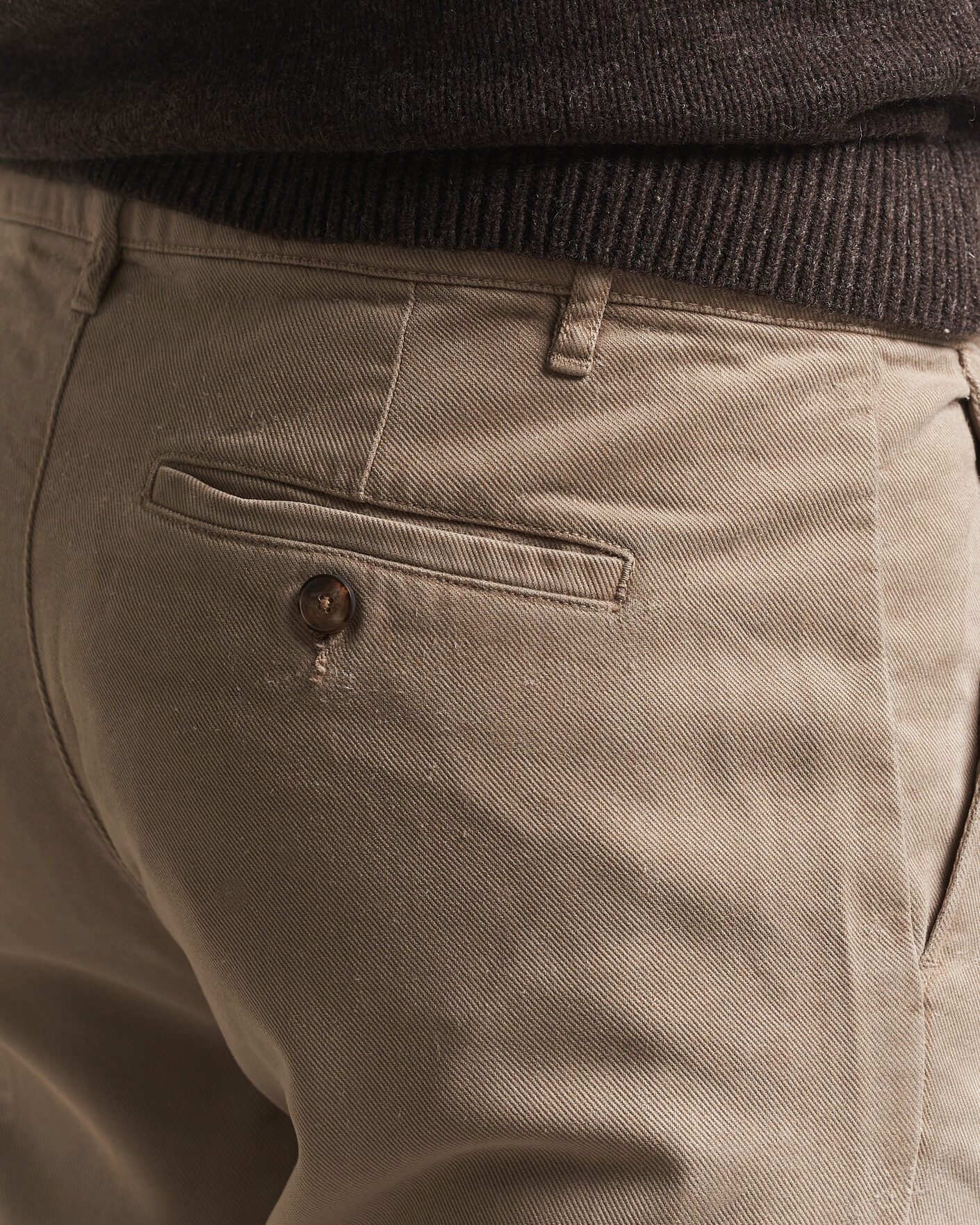 Heren | Broeken | A Day's March | Miller Cotton/Lyocell Trousers Greige