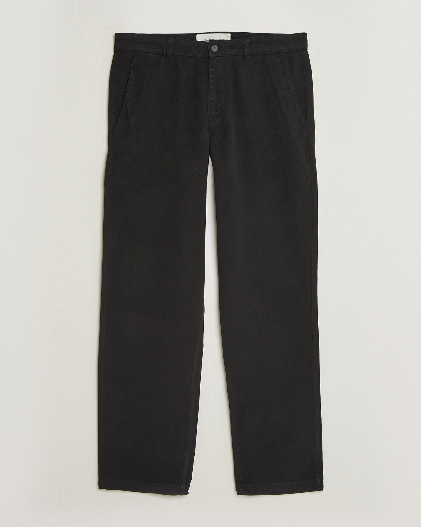 Heren | Broeken | A Day's March | Miller Cotton/Lyocell Trousers Black