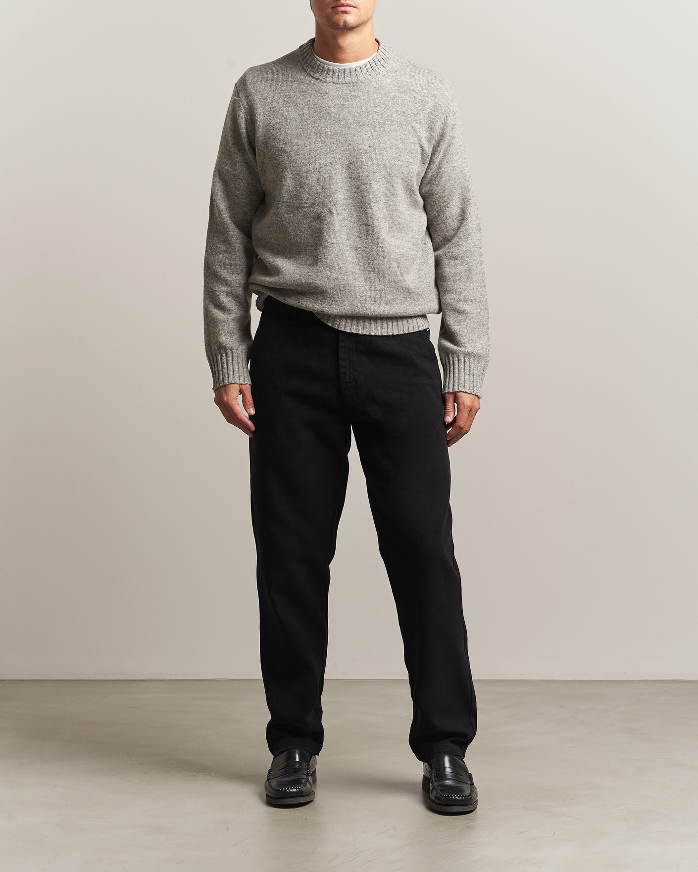 Heren | Broeken | A Day's March | Miller Cotton/Lyocell Trousers Black