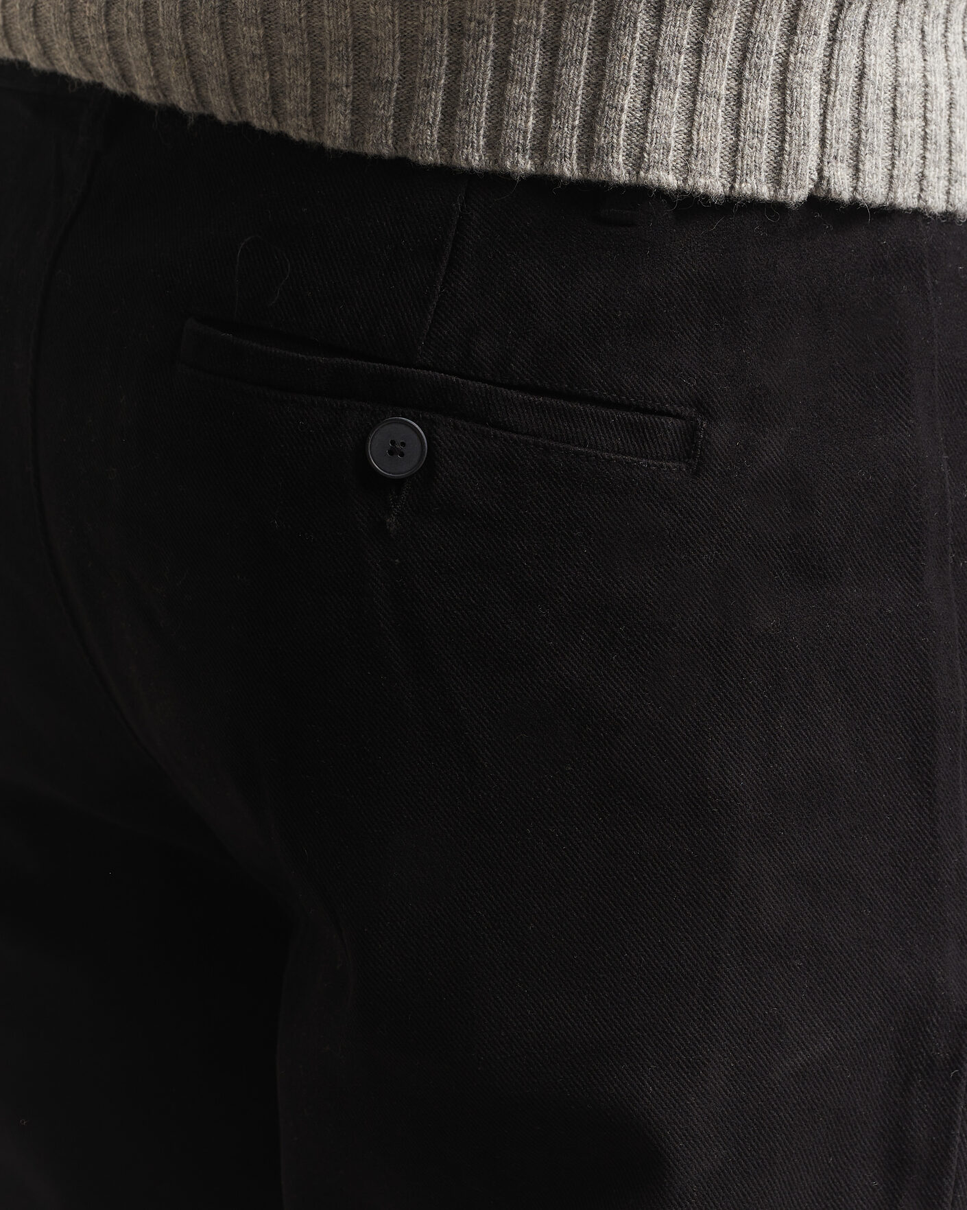 Heren | Broeken | A Day's March | Miller Cotton/Lyocell Trousers Black