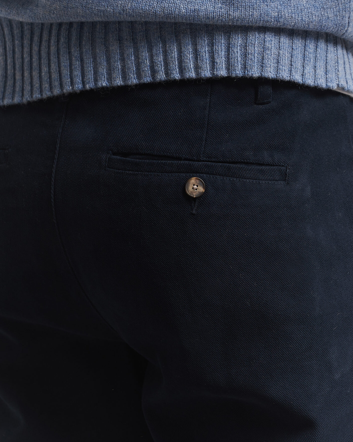 Heren | Broeken | A Day's March | Miller Cotton/Lyocell Trousers Navy