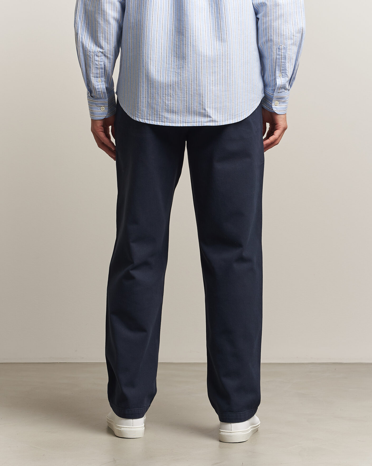 Heren | Broeken | A Day's March | Redwood Cotton Chinos Navy