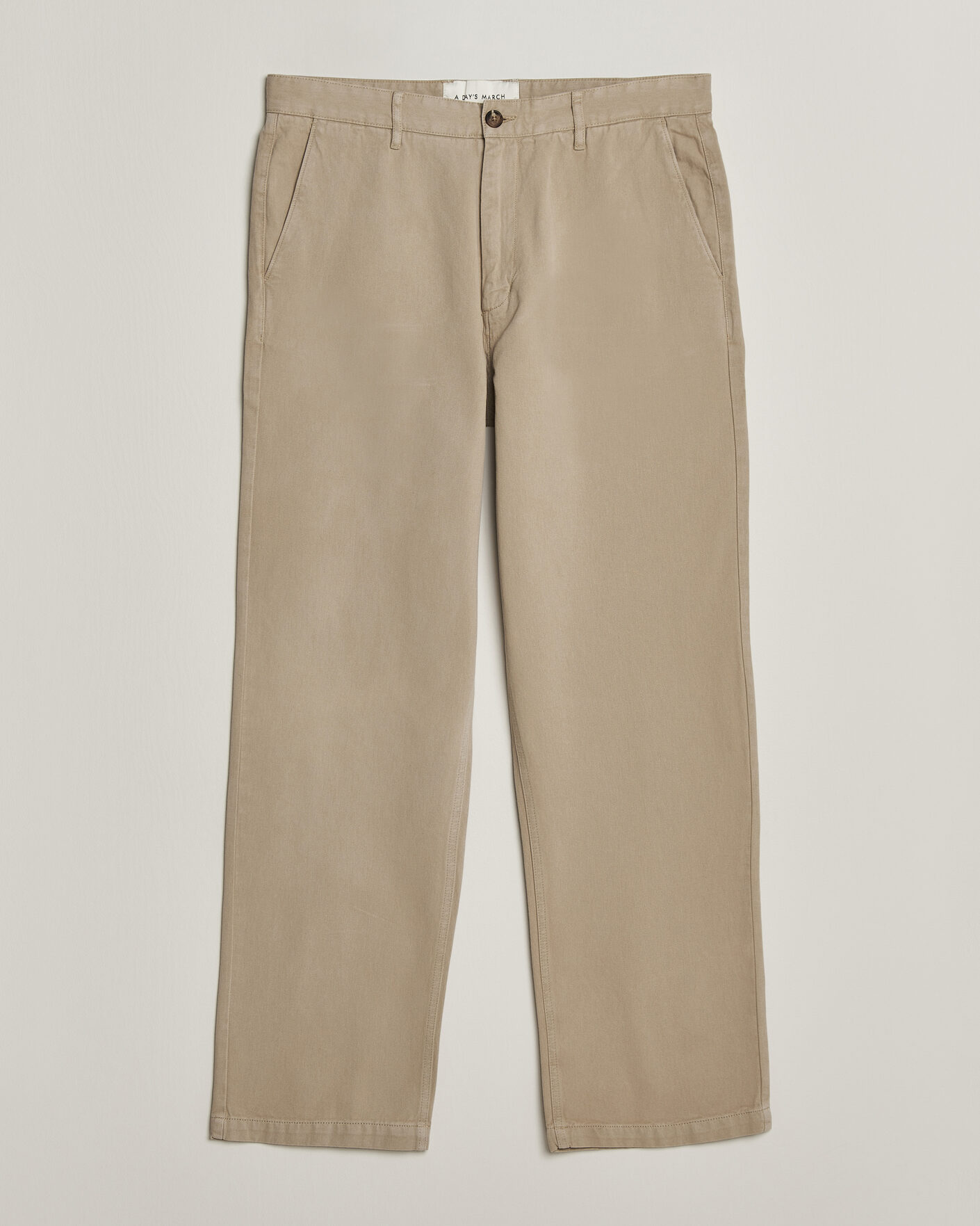 Heren | Broeken | A Day's March | Redwood Cotton Chinos Khaki