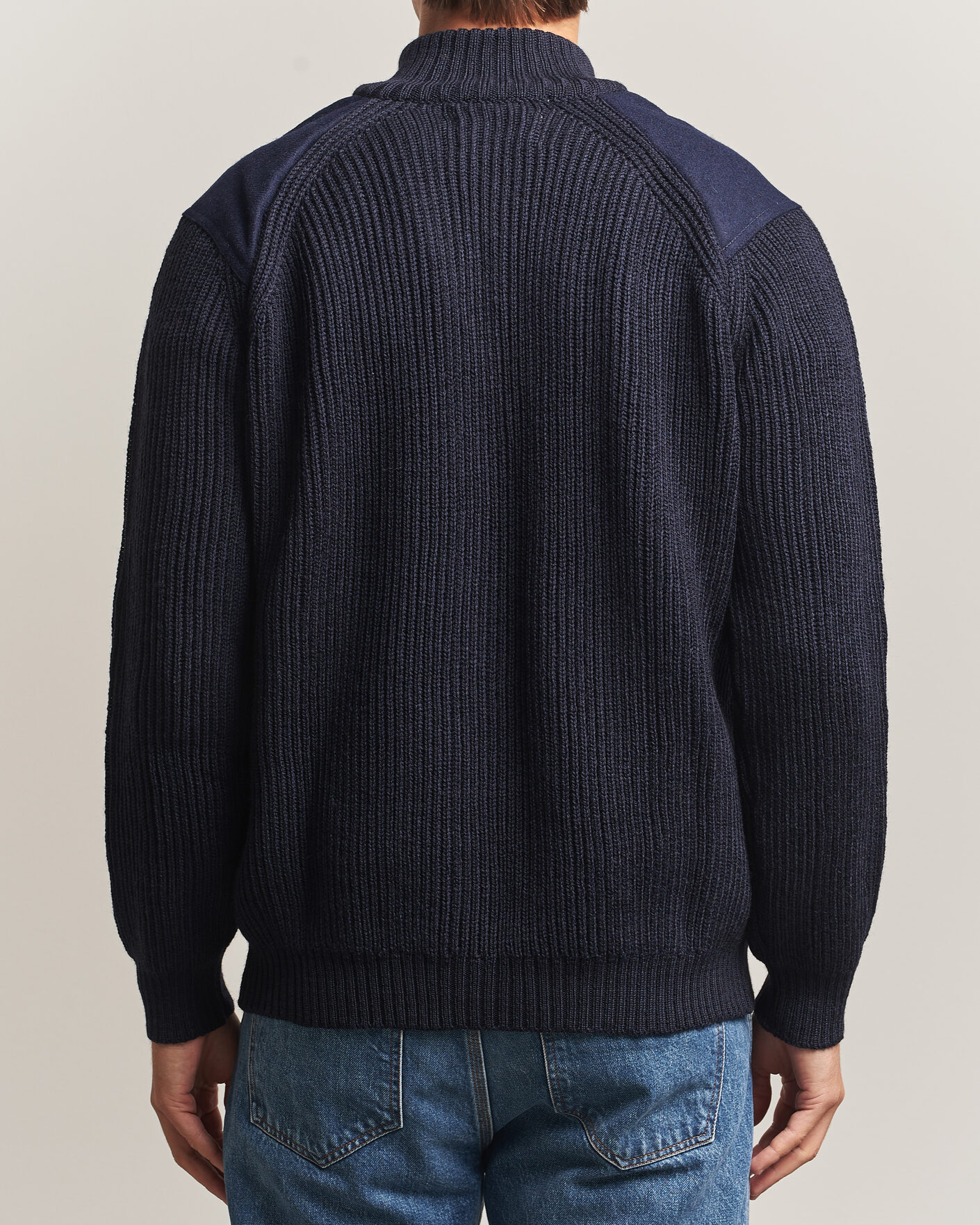 Heren | Truien | Peregrine | Foxton Quarter Zip Jumperr Navy