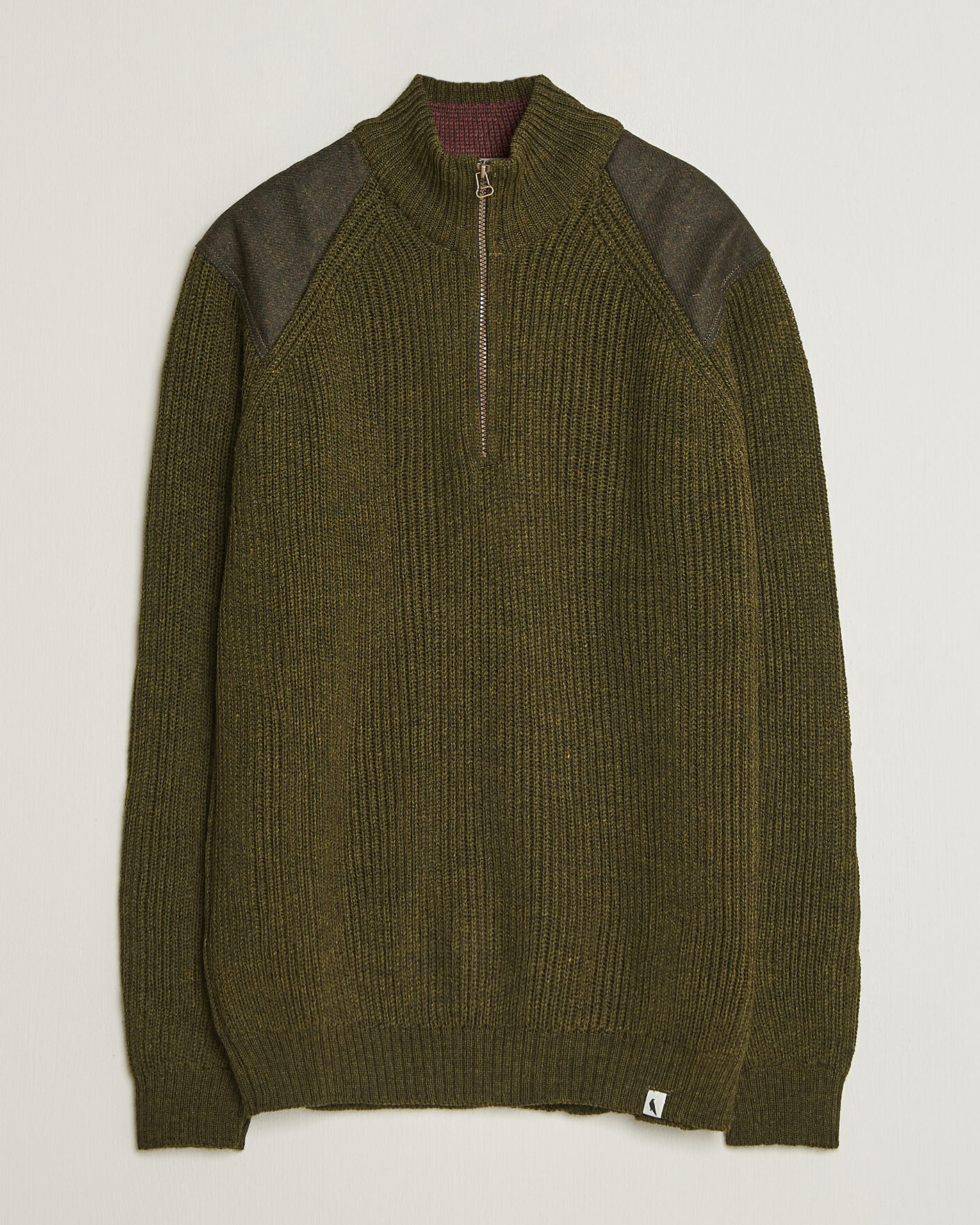 Heren | Truien | Peregrine | Foxton Quarter Zip Jumperr Olive