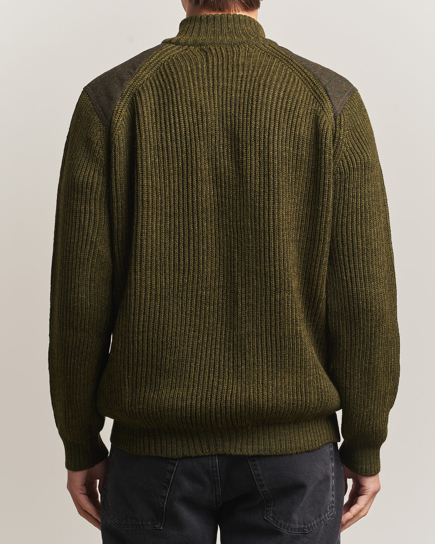 Heren | Truien | Peregrine | Foxton Quarter Zip Jumperr Olive