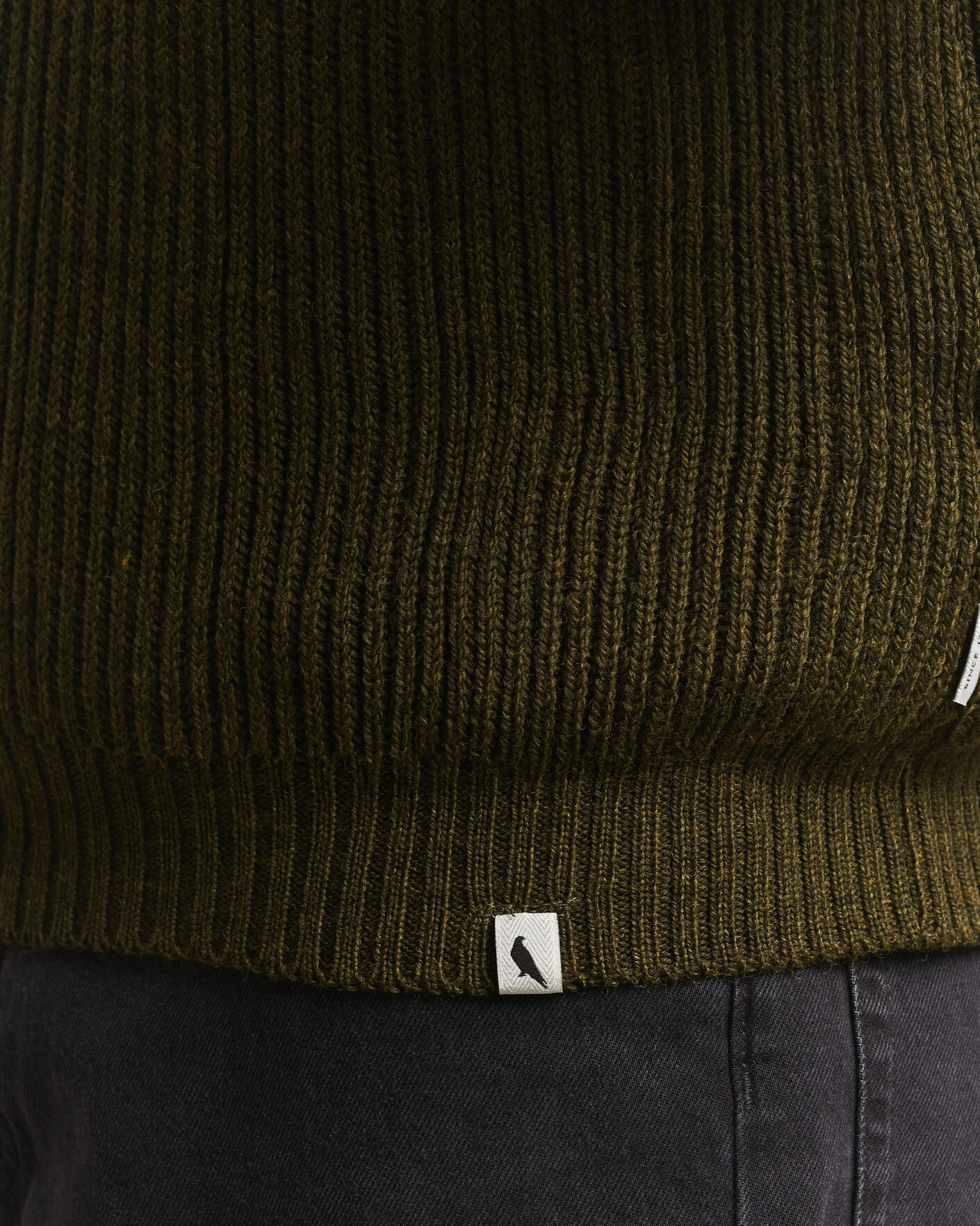 Heren | Truien | Peregrine | Foxton Quarter Zip Jumperr Olive