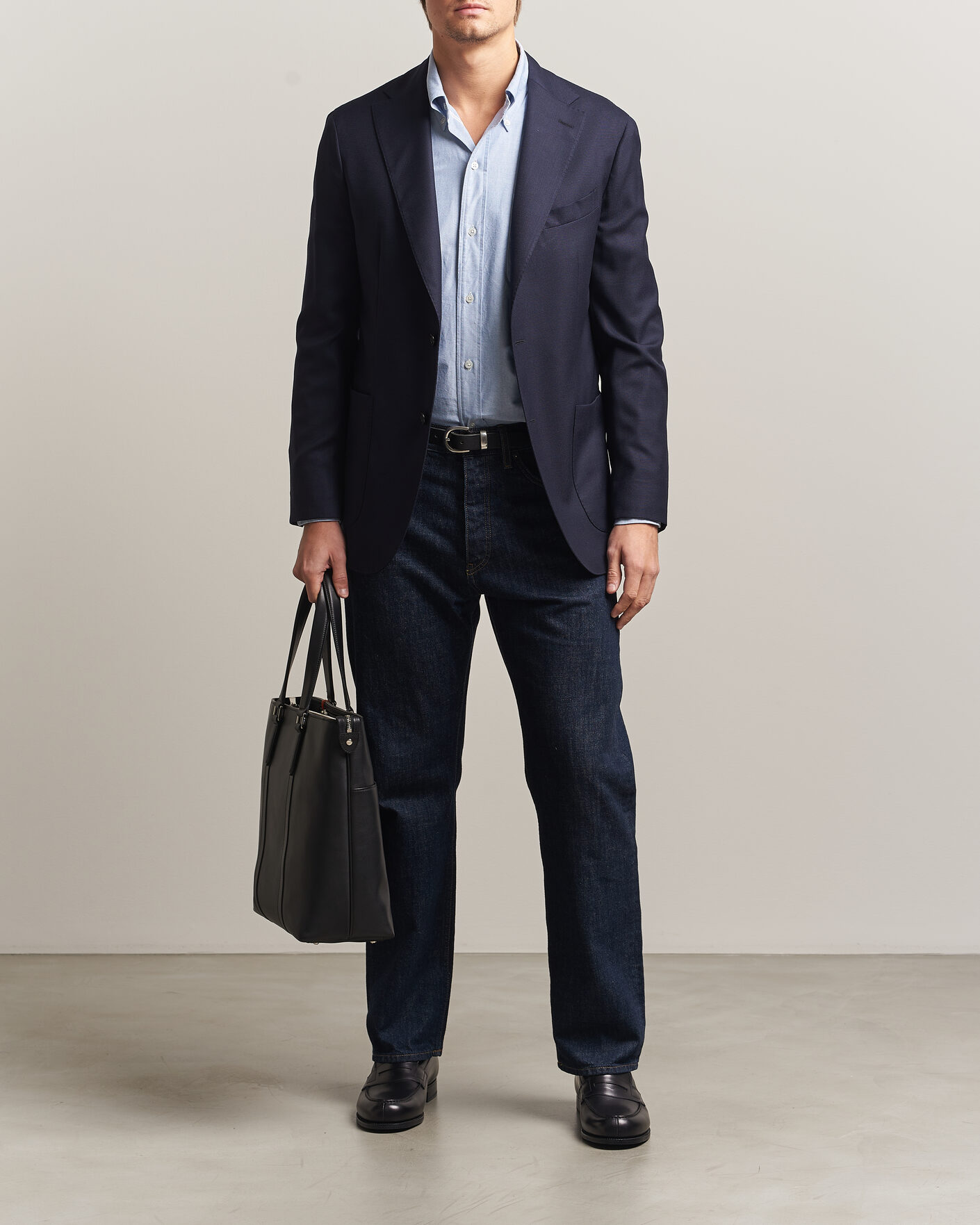 Heren | Blazers | Boglioli for Care of Carl | Boglioli K Jacket Exclusive Hopsack Blazer Navy