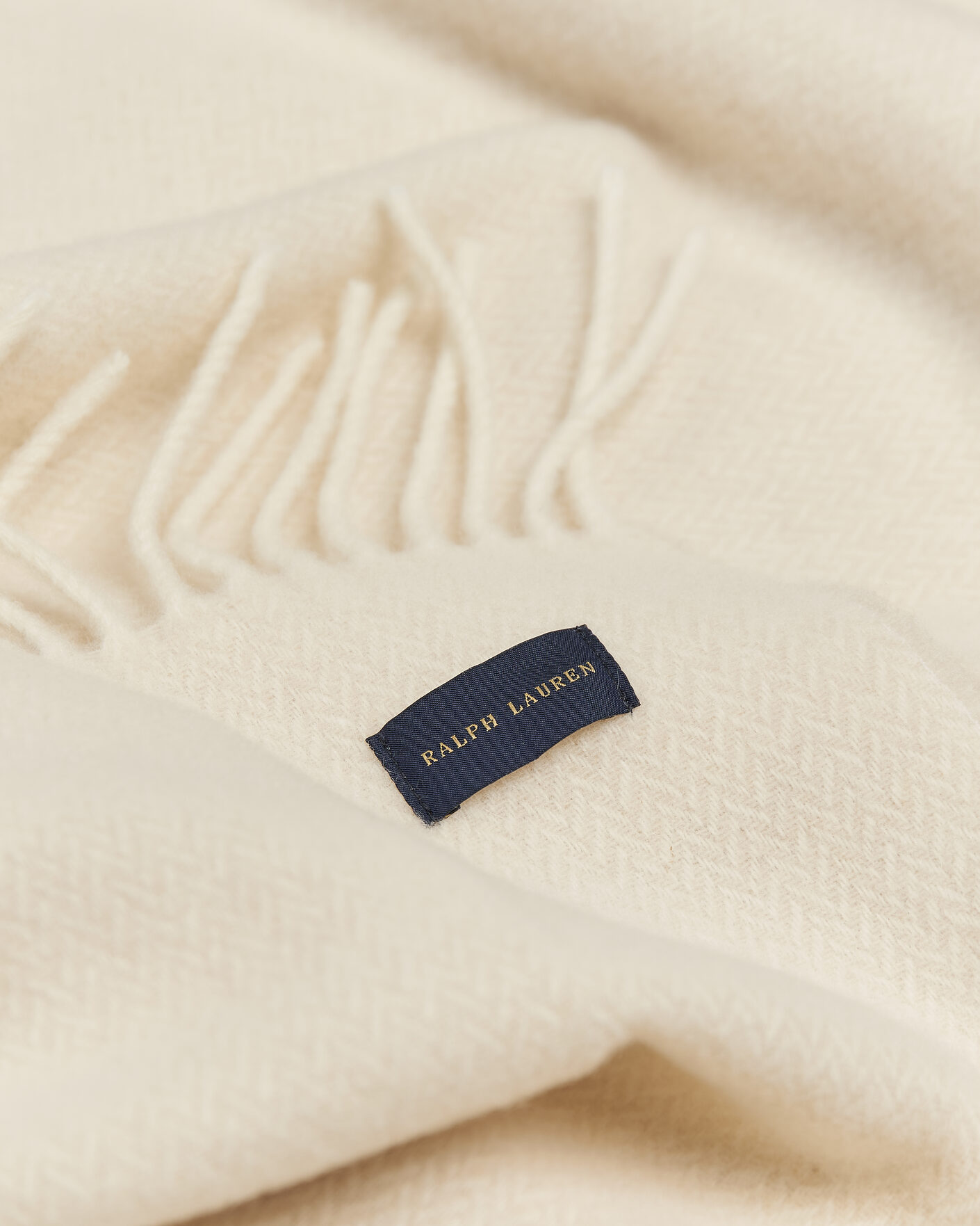 Heren | Stoffen | Ralph Lauren Home | Jax Wool/Cashmere Throw Blanket True Cream