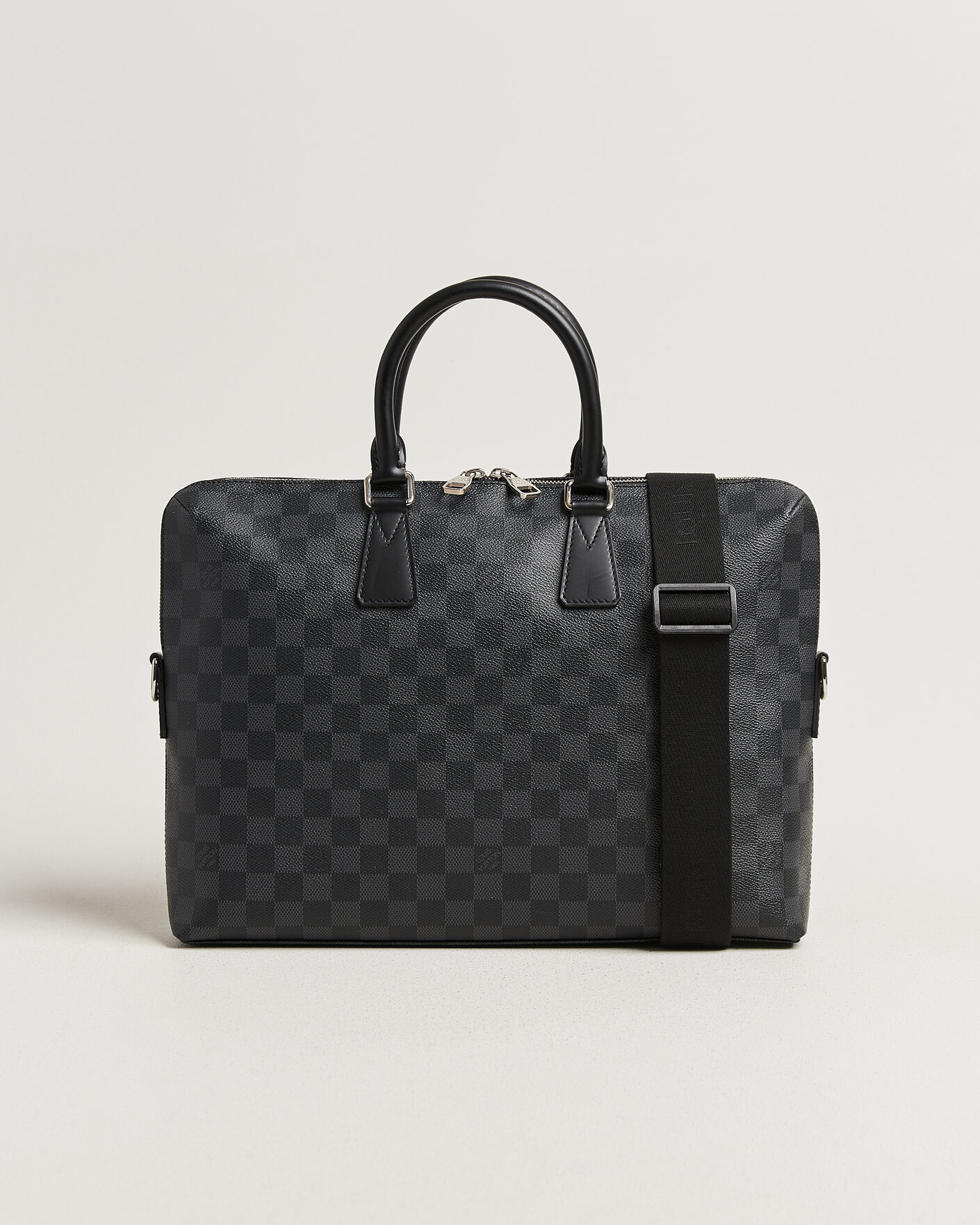 Heren | Pre-Owned & Vintage Bags | Louis Vuitton Pre-Owned | Porte Documents Bag Damier Graphite