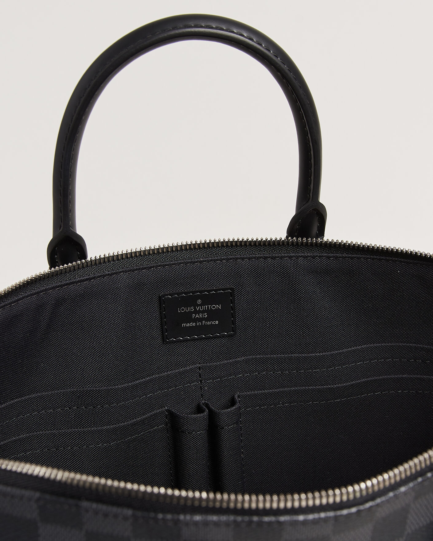 Heren | Pre-Owned & Vintage Bags | Louis Vuitton Pre-Owned | Porte Documents Bag Damier Graphite