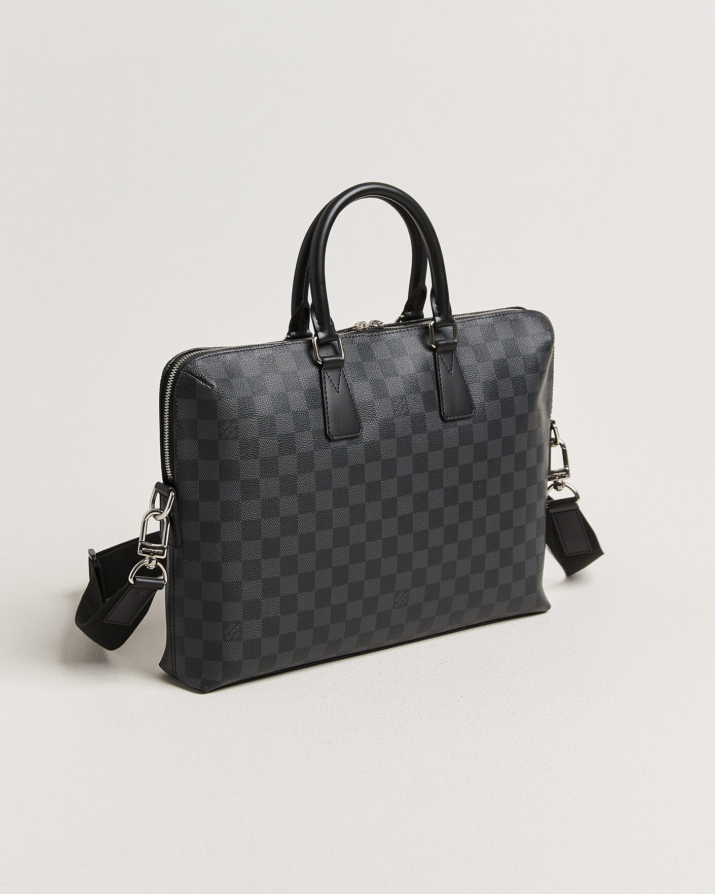 Heren | Pre-Owned & Vintage Bags | Louis Vuitton Pre-Owned | Porte Documents Bag Damier Graphite