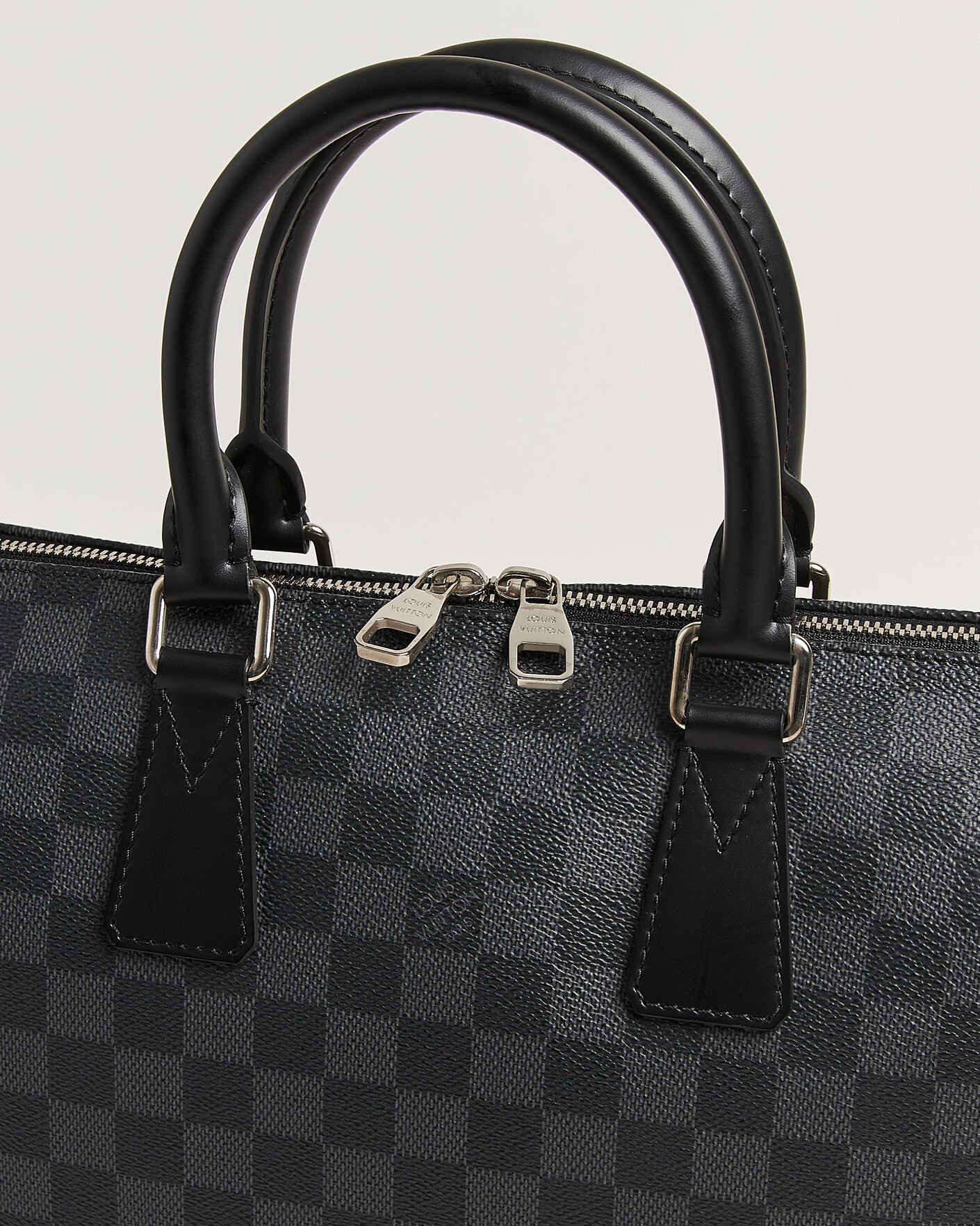 Heren | Pre-Owned & Vintage Bags | Louis Vuitton Pre-Owned | Porte Documents Bag Damier Graphite