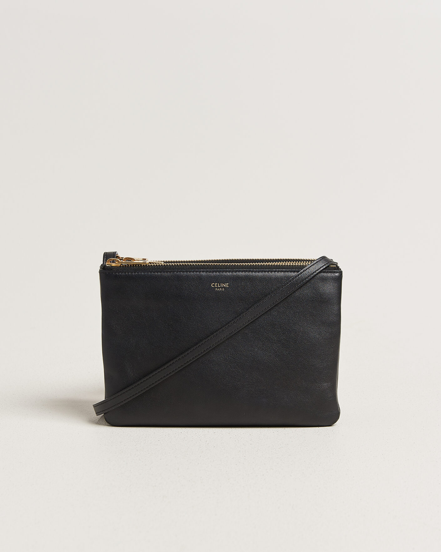 Heren | Pre-Owned & Vintage Bags | Celine Pre-Owned | Trio Bag Small Leather Black