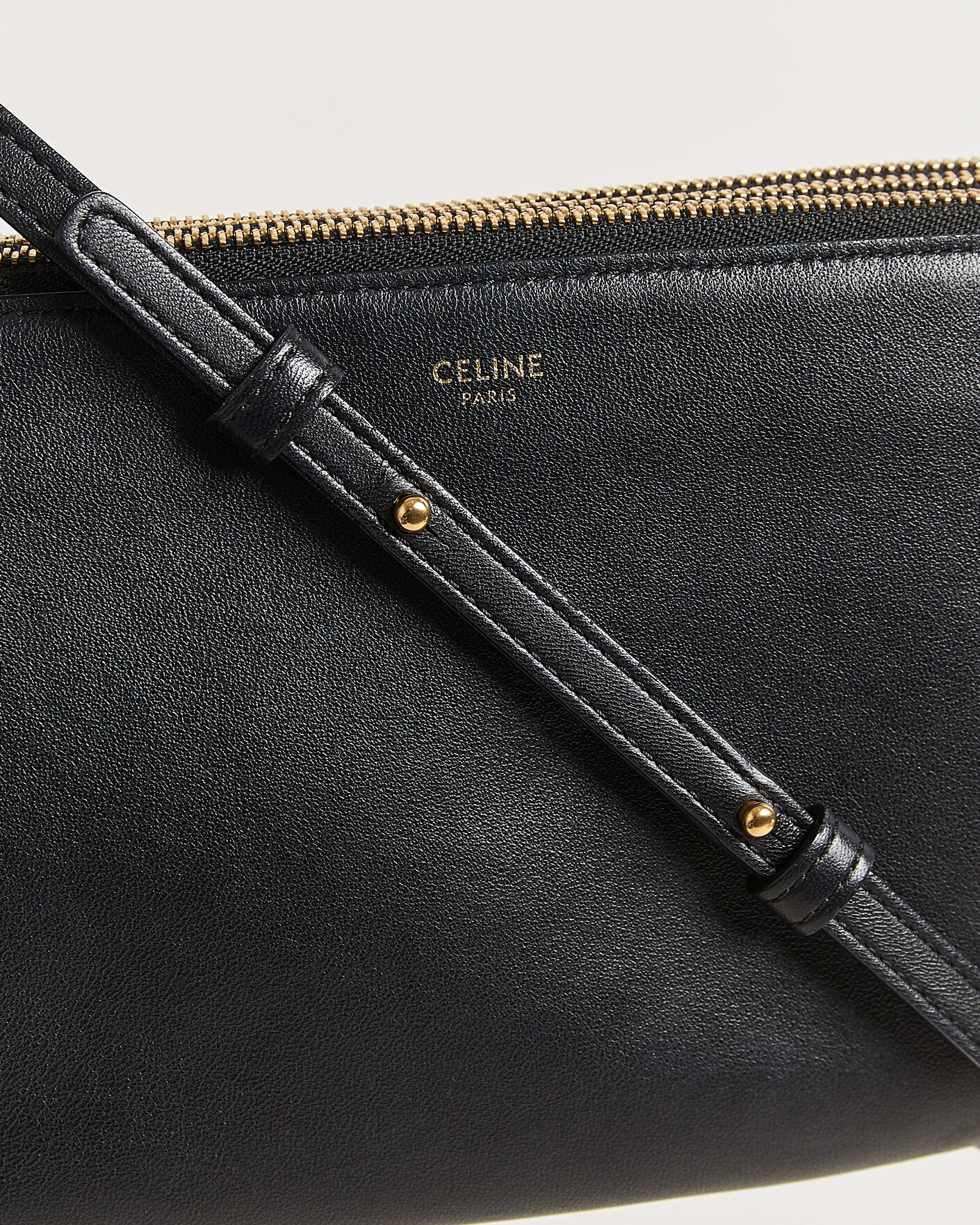 Heren | Pre-Owned & Vintage Bags | Celine Pre-Owned | Trio Bag Small Leather Black