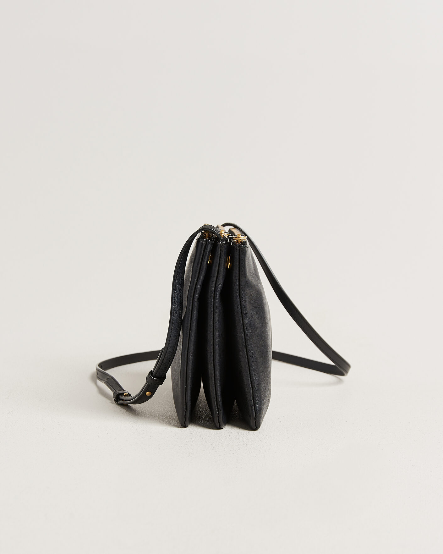 Heren | Pre-Owned & Vintage Bags | Celine Pre-Owned | Trio Bag Medium Leather Black