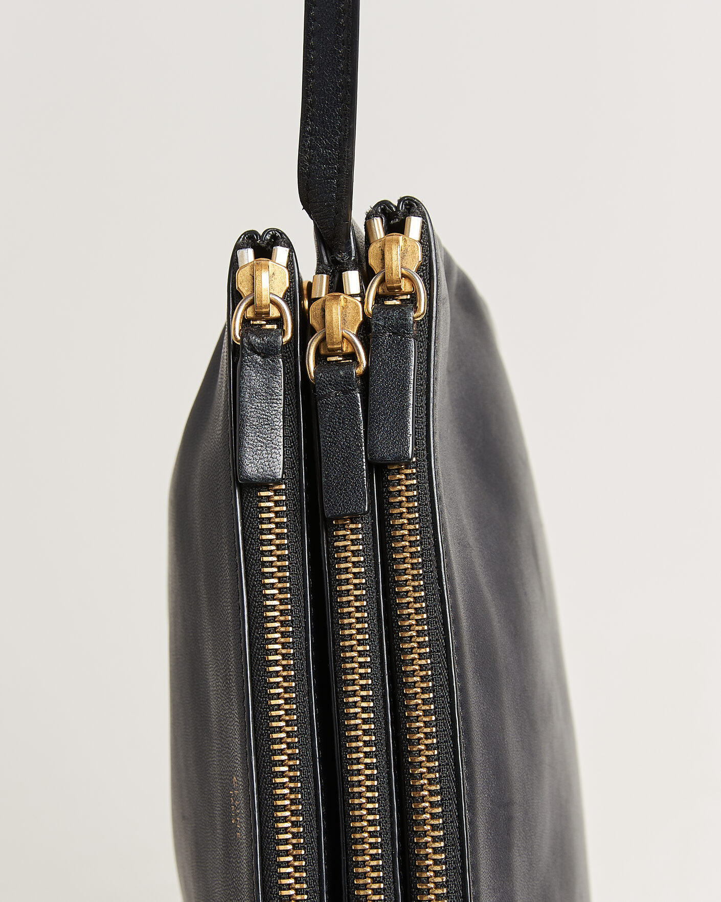 Heren | Pre-Owned & Vintage Bags | Celine Pre-Owned | Trio Bag Medium Leather Black