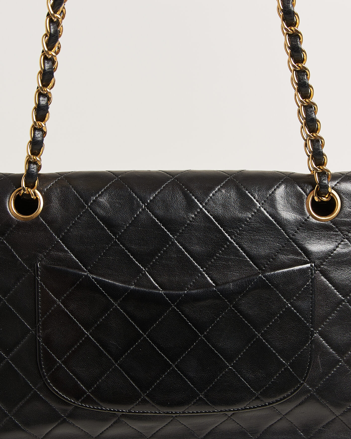 Heren | Pre-Owned & Vintage Bags | Chanel Pre-Owned | Classic Medium Double Flap Bag Lambskin Black