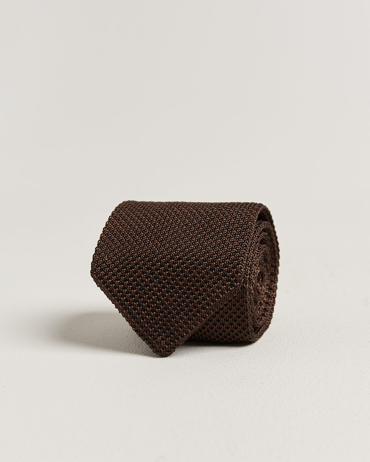 Heren | Stropdassen | Gant | Silk Knitted Tie Shadow Brown
