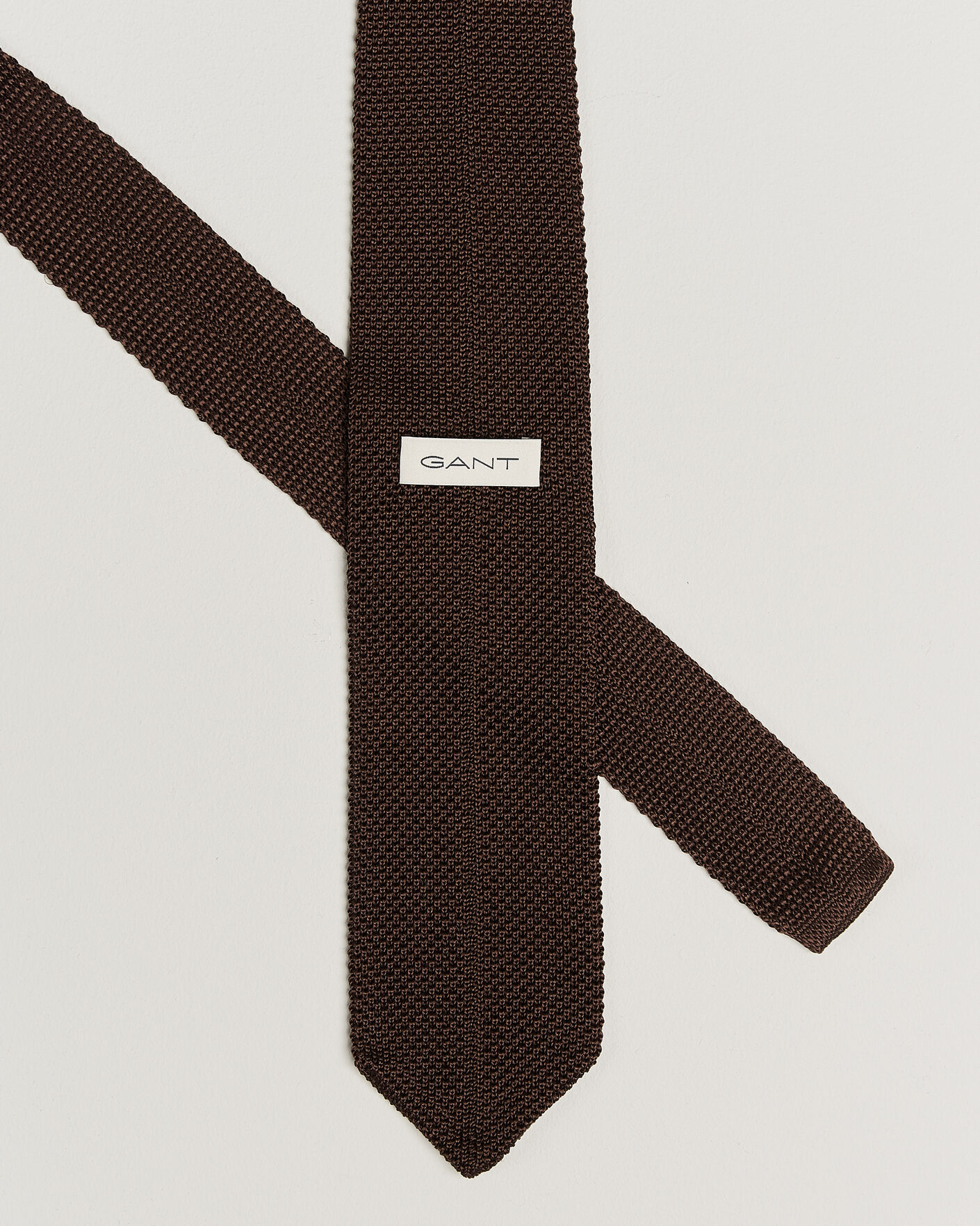 Heren | Stropdassen | Gant | Silk Knitted Tie Shadow Brown