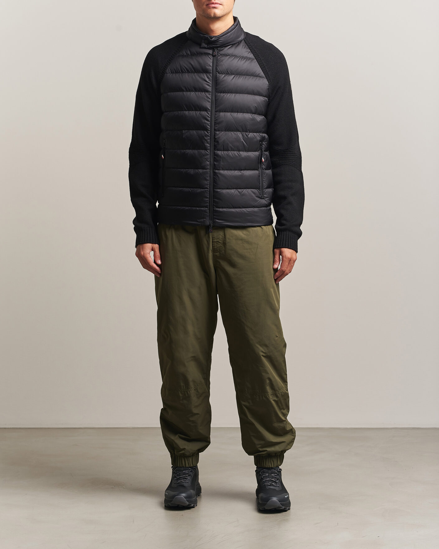 Heren | Jassen | Moncler Grenoble | Padded Hybrid Cardigan Black