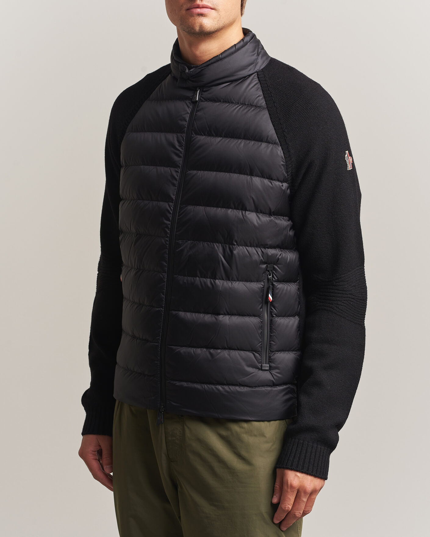 Heren | Jassen | Moncler Grenoble | Padded Hybrid Cardigan Black