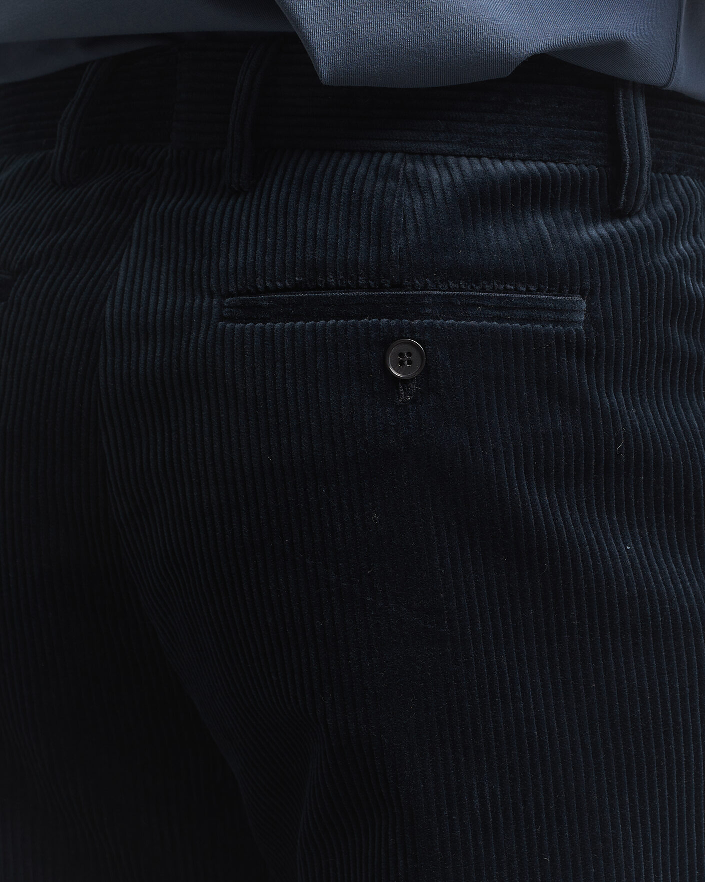 Heren | Broeken | Filippa K | Julian Corduroy Chino Trousers Dark Navy