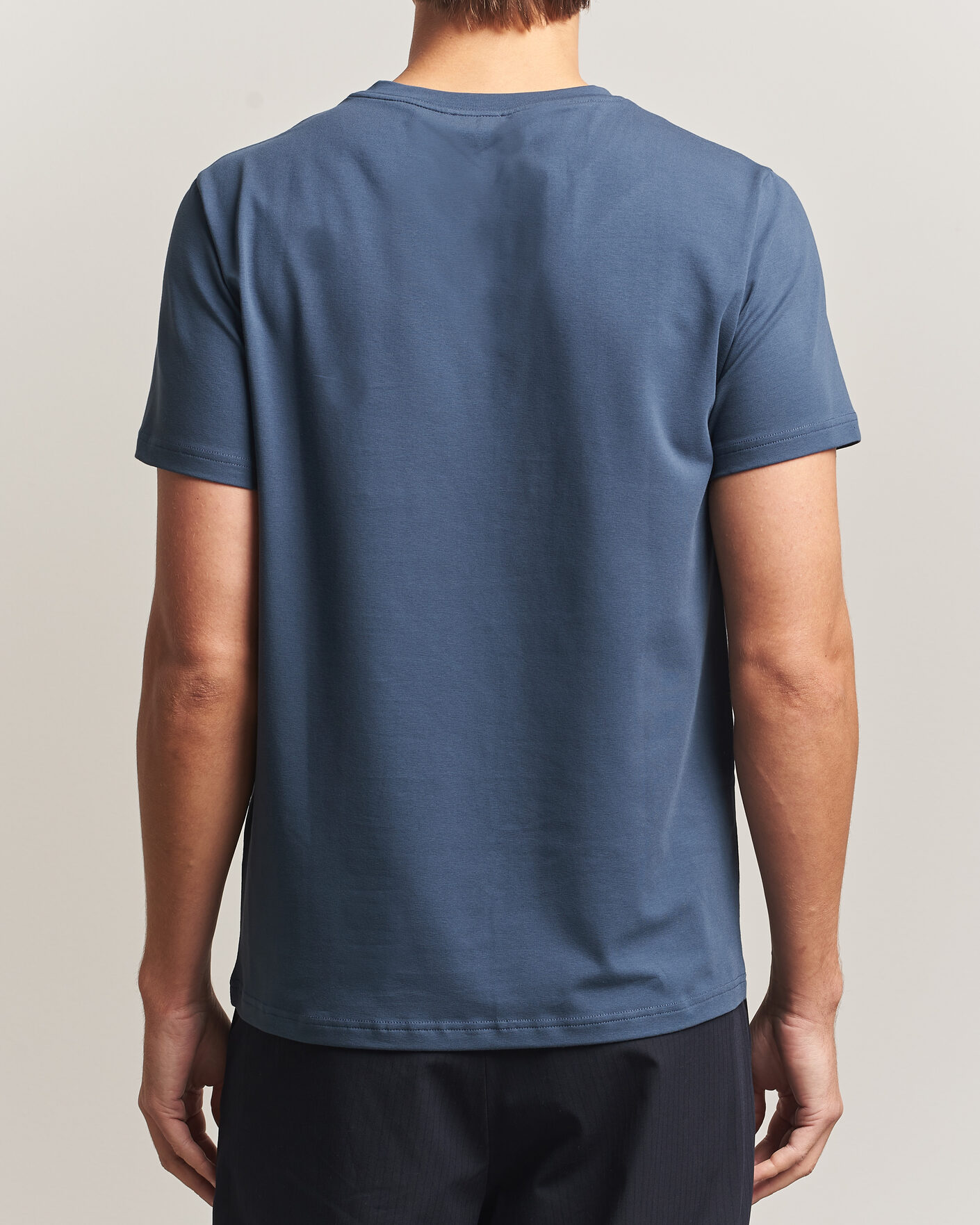 Heren | T-shirts | Filippa K | Soft Lycra T-Shirt Stone Blue