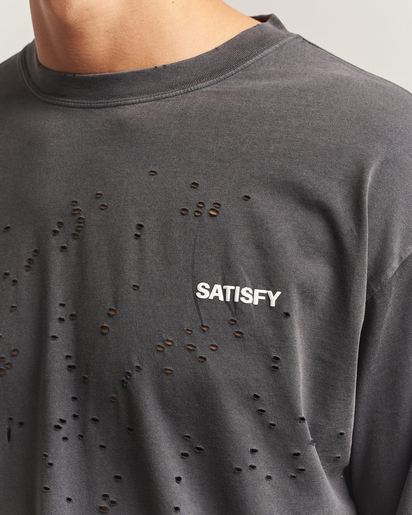 Heren | T-shirts | Satisfy | MothTech Long Sleeve T-Shirt Aged Black