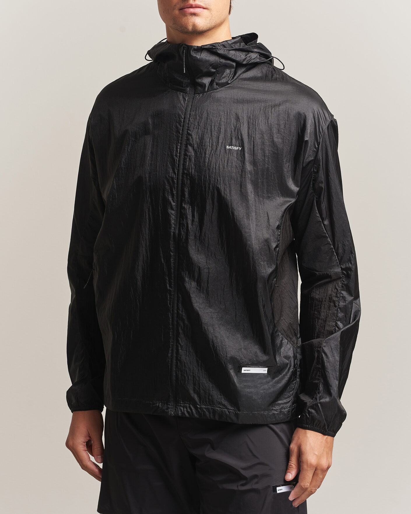 Heren | Jassen | Satisfy | Pertex Diamond Fuse Windbreaker Black