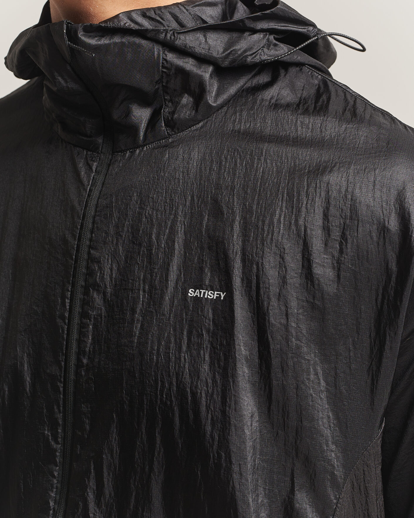 Heren | Jassen | Satisfy | Pertex Diamond Fuse Windbreaker Black