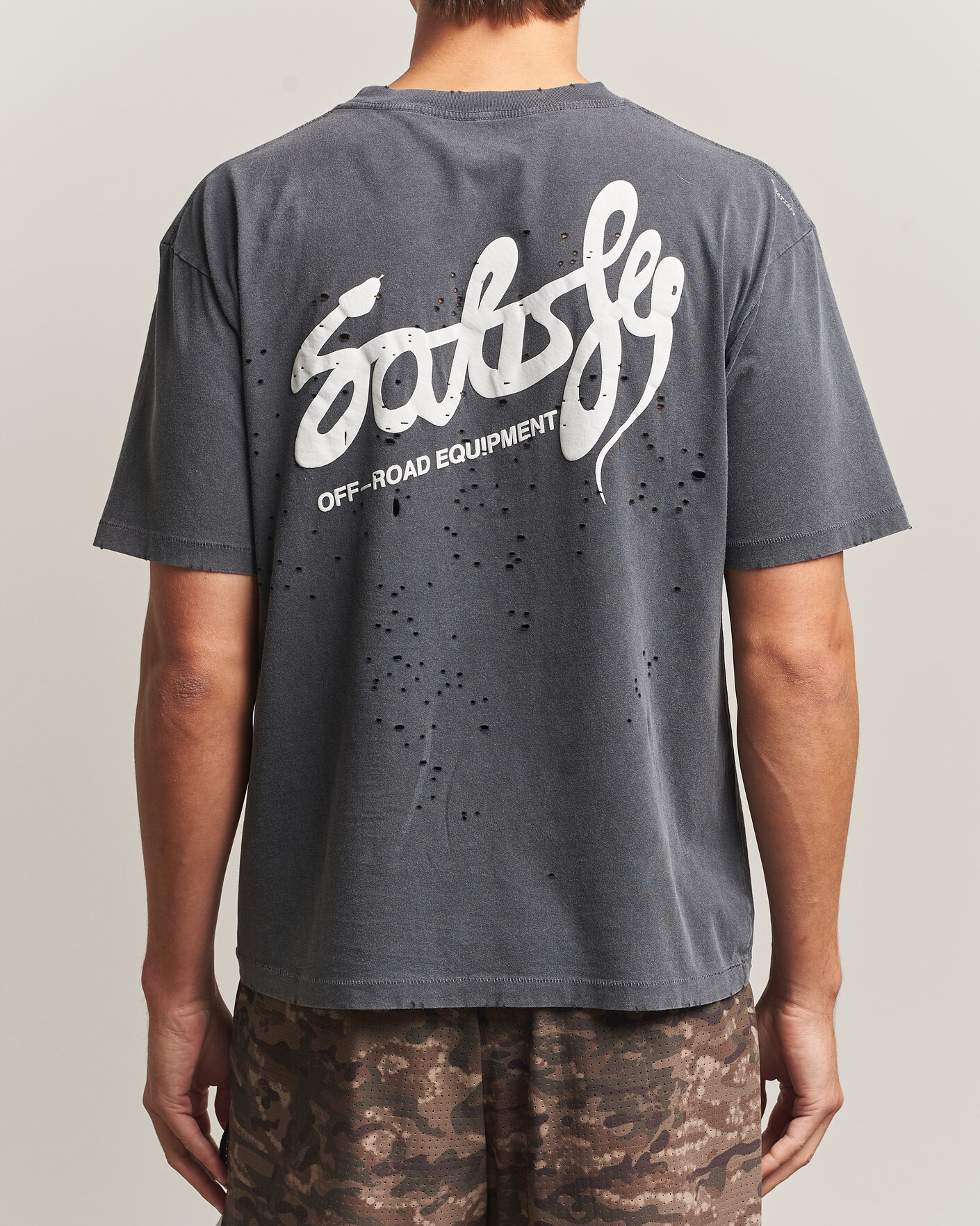 Heren | T-shirts | Satisfy | MothTech T-Shirt Aged Black Eagle