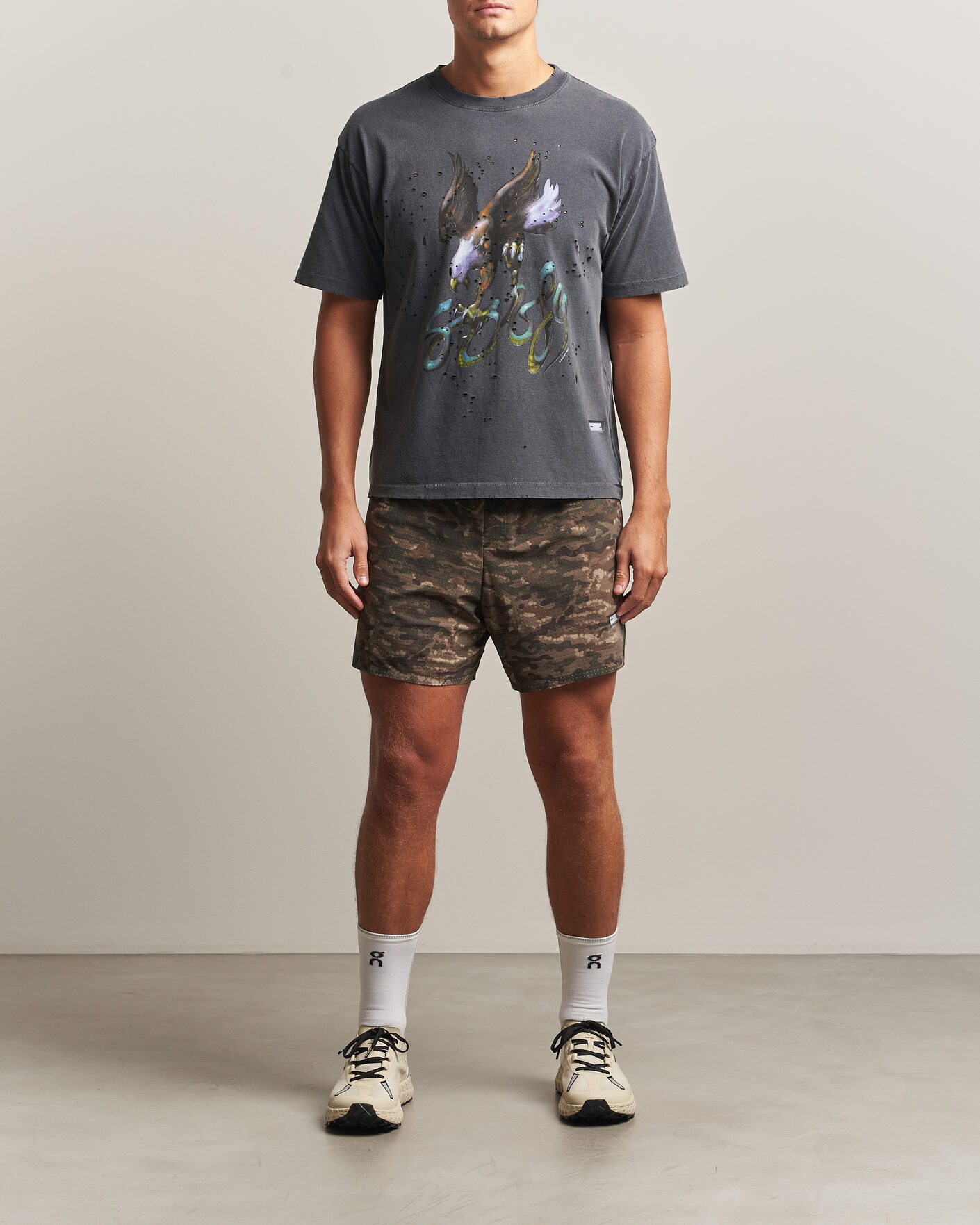 Heren | Korte broek | Satisfy | Space-O 5 Inch Shorts Overland Trek Camo