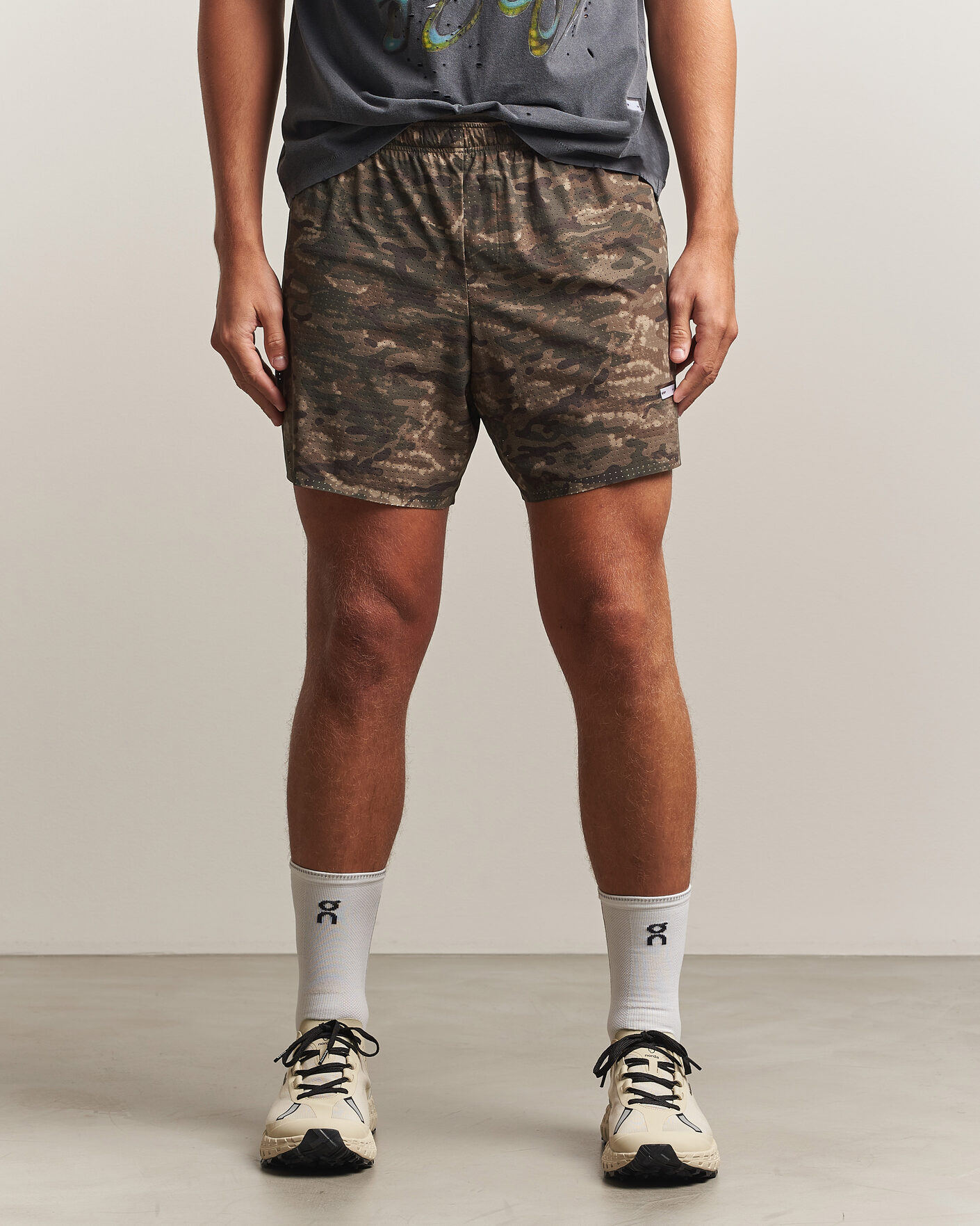 Heren | Korte broek | Satisfy | Space-O 5 Inch Shorts Overland Trek Camo