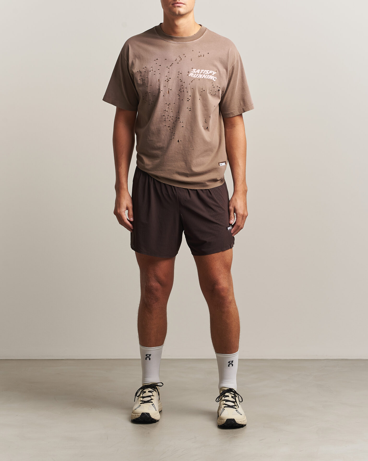 Heren | Korte broek | Satisfy | Space-O 5 Inch Shorts Deep Mahogany