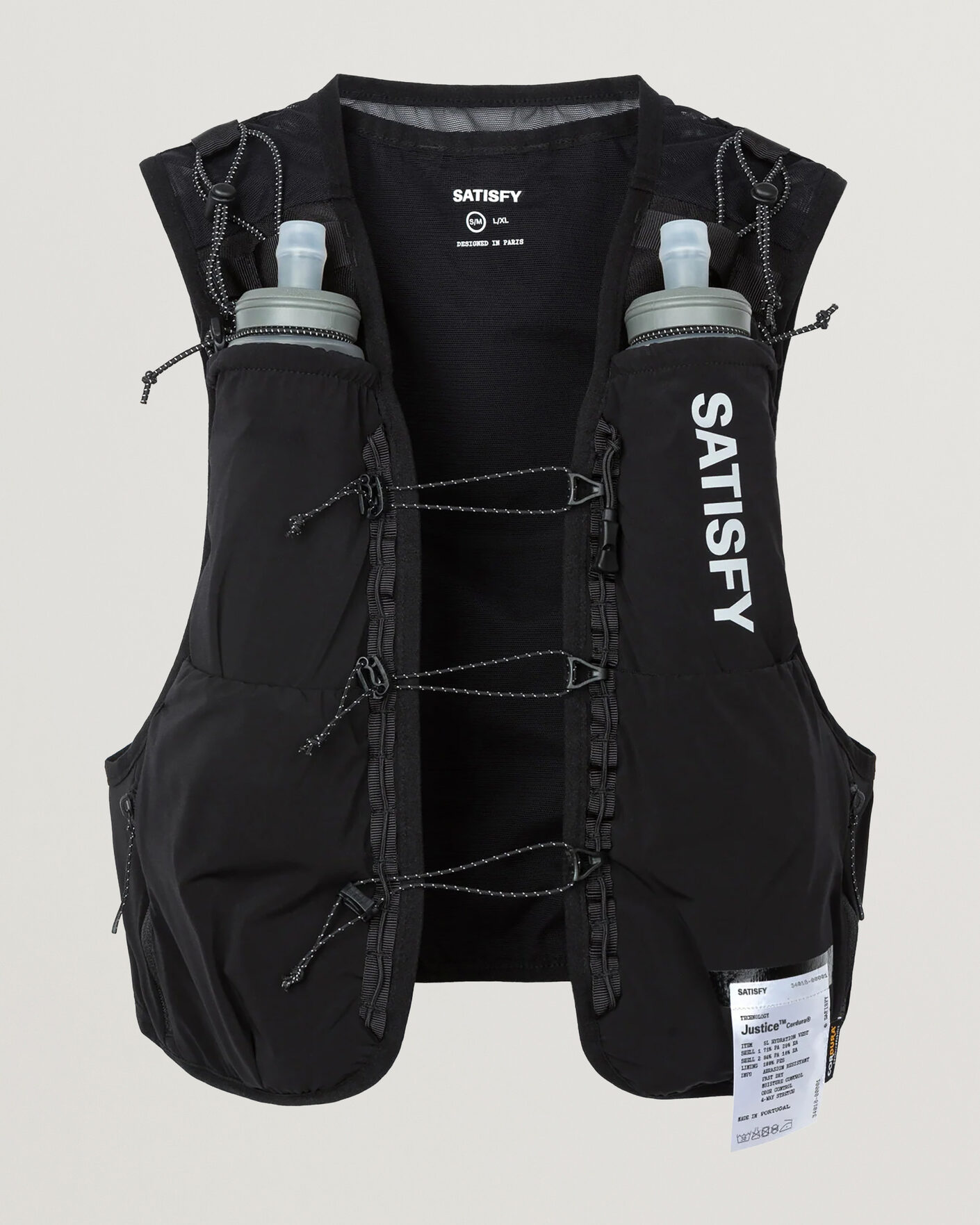 Heren | Actieve accessoires | Satisfy | TechSilk Drift Cordura 5L Hydration Vest Black