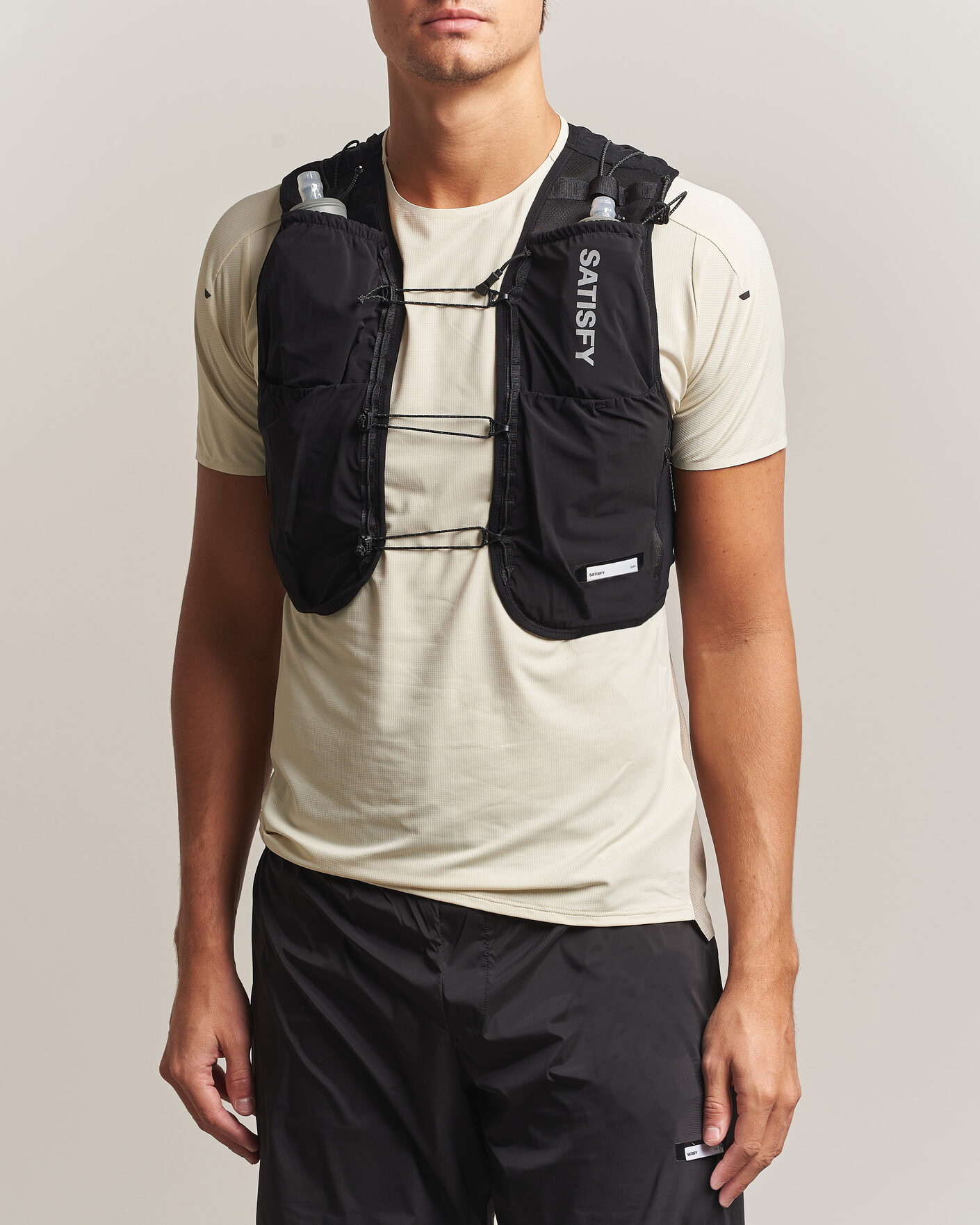 Heren | Actieve accessoires | Satisfy | TechSilk Drift Cordura 5L Hydration Vest Black