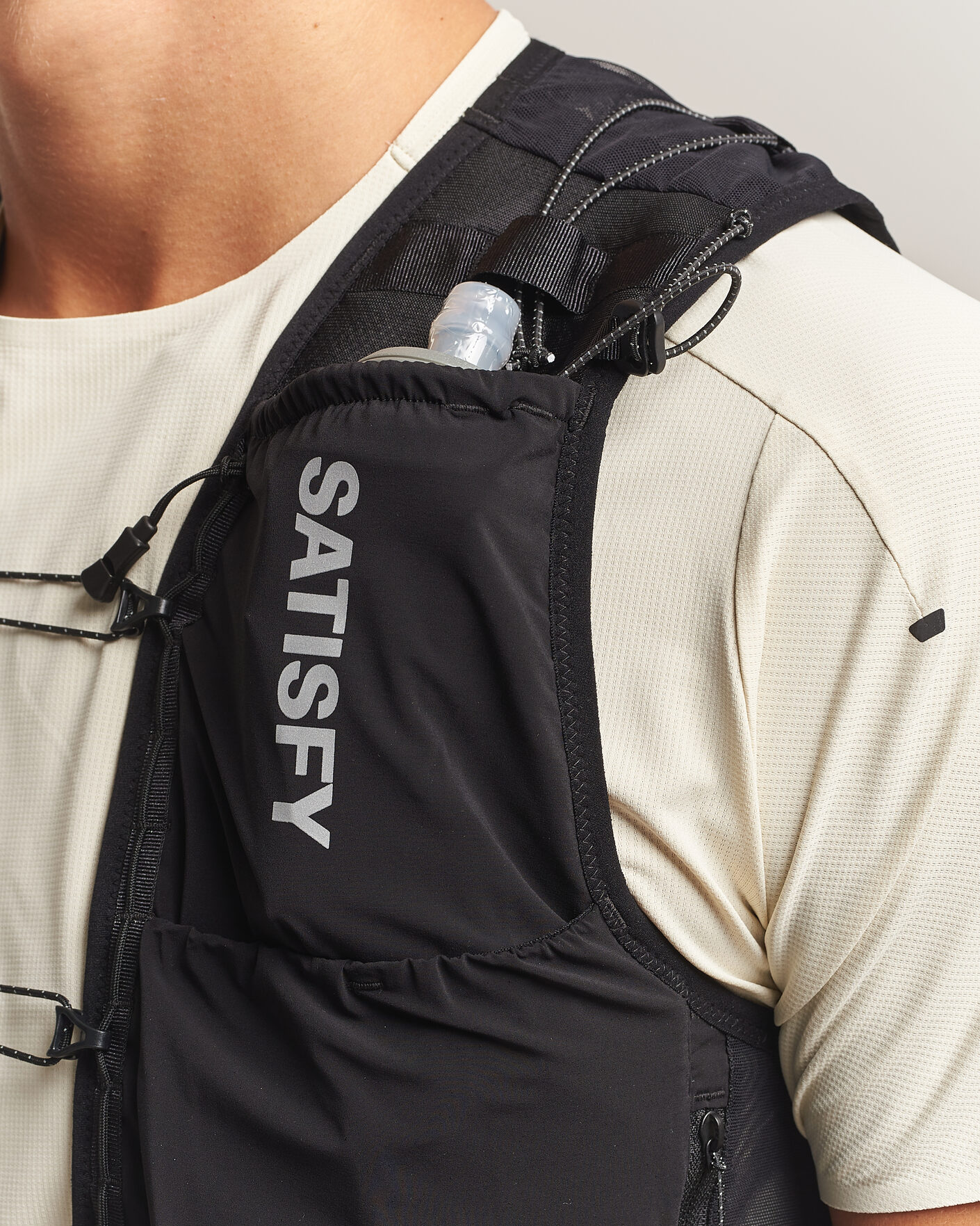Heren | Actieve accessoires | Satisfy | TechSilk Drift Cordura 5L Hydration Vest Black
