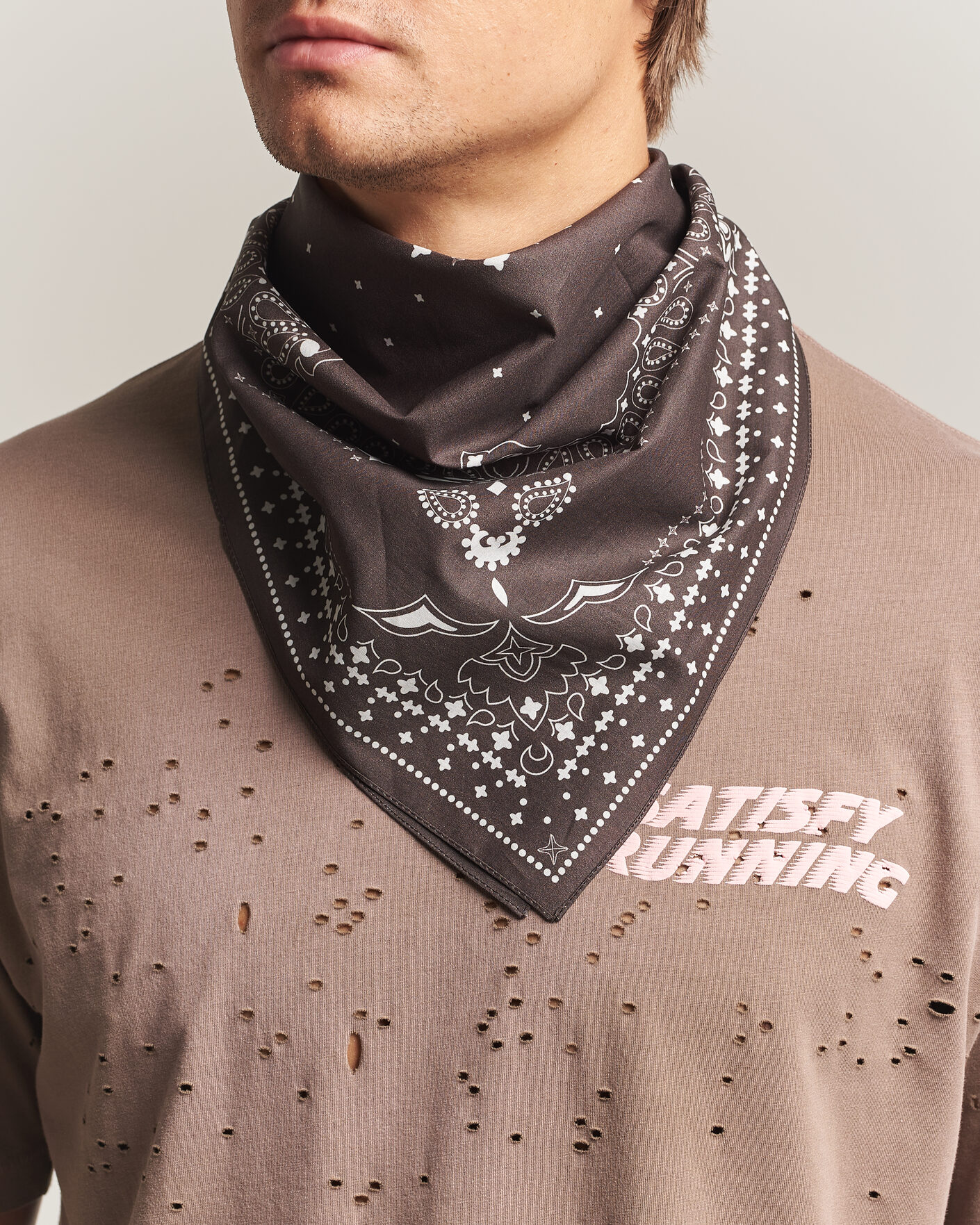 Heren | Sjaals | Satisfy | SoftCell Bandana Sun Bleached Rain Drum