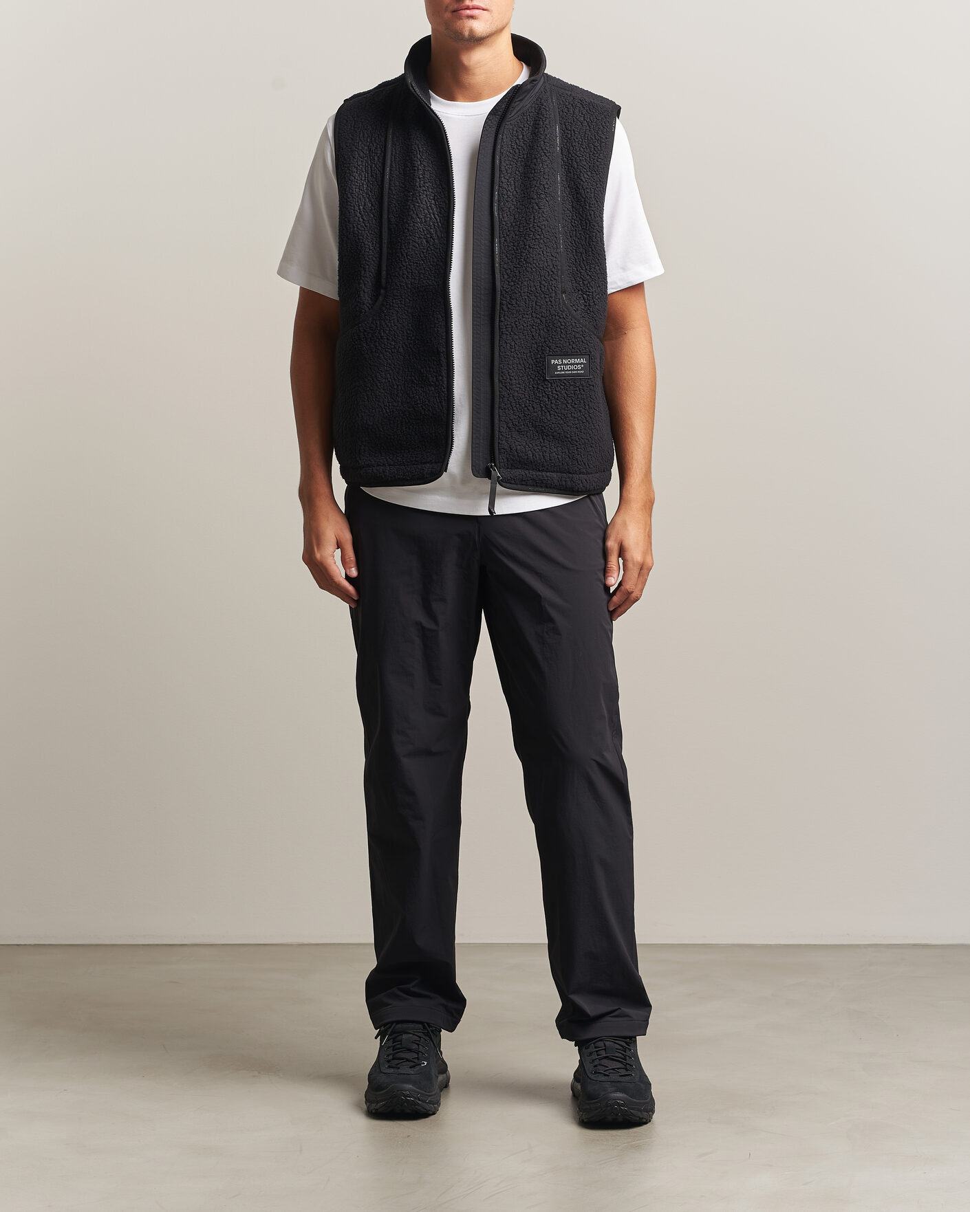 Heren | Truien | Pas Normal Studios | Off-Race Pile Fleece Black