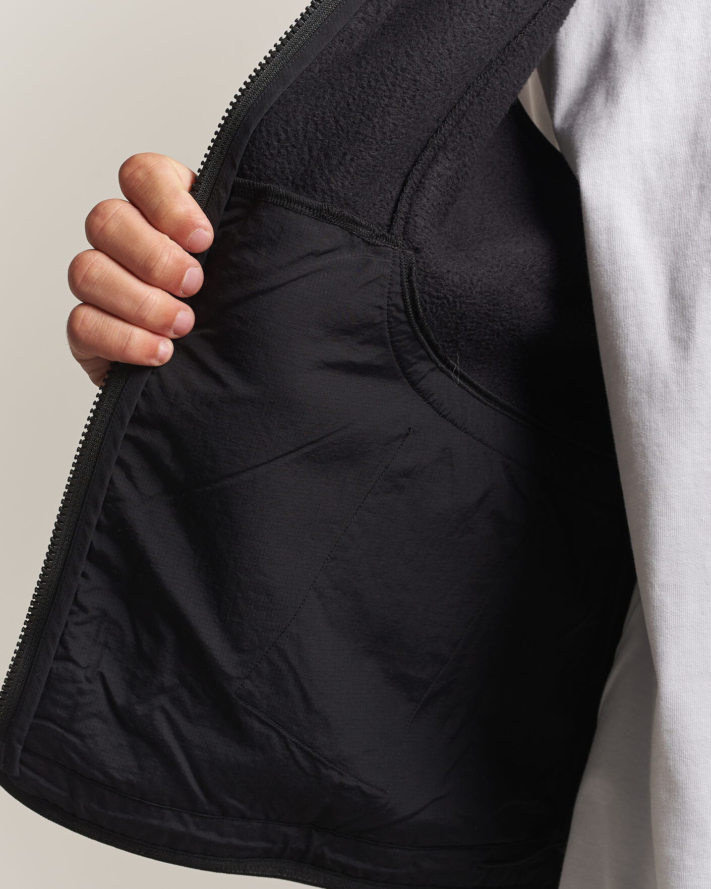 Heren | Truien | Pas Normal Studios | Off-Race Pile Fleece Black