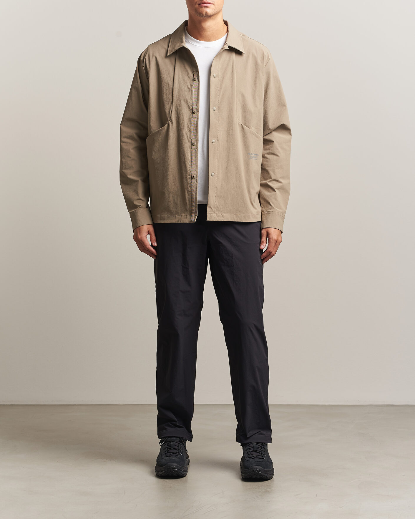 Heren | Overhemden | Pas Normal Studios | Off-Race Tech Shirt Dusty Earth
