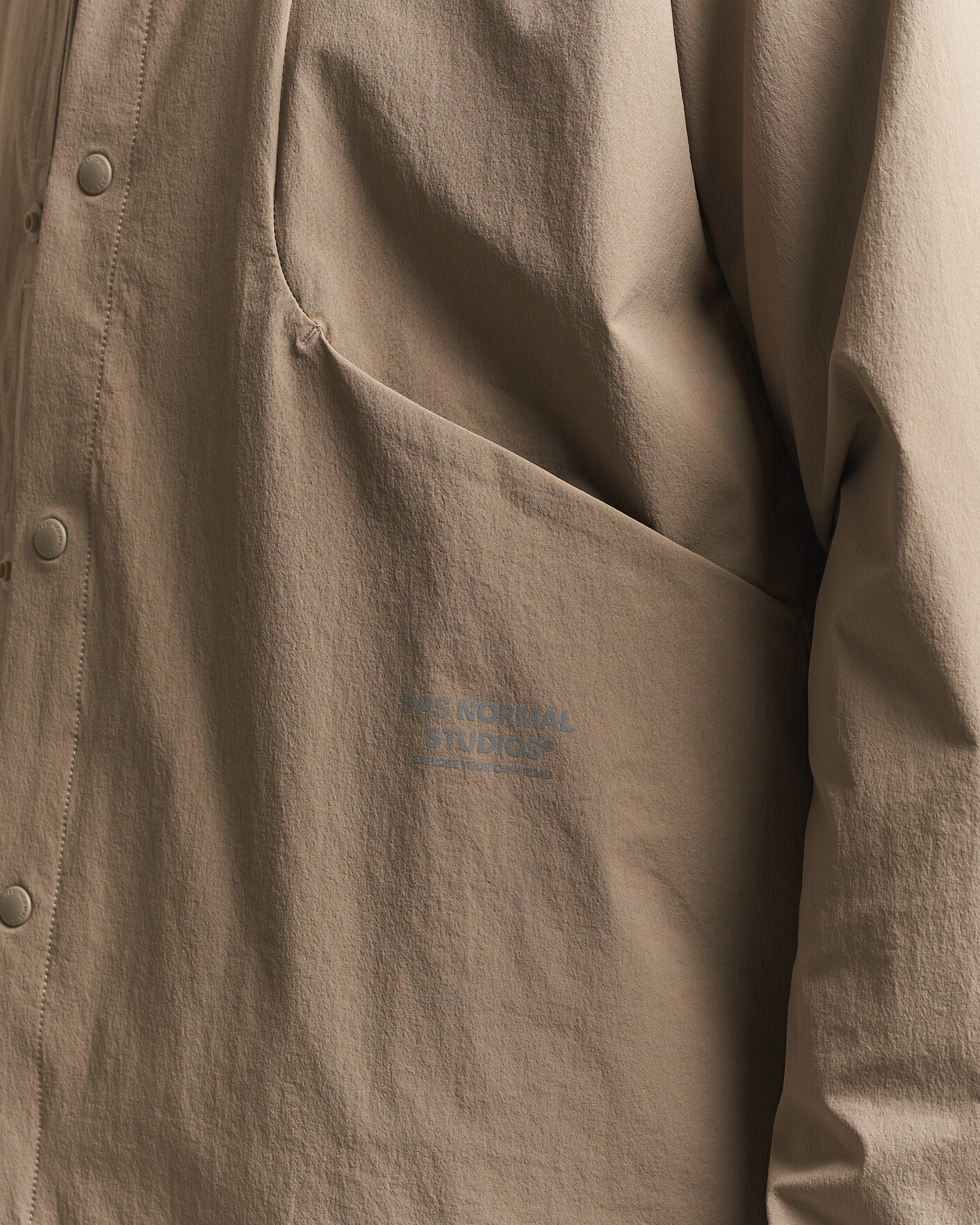 Heren | Overhemden | Pas Normal Studios | Off-Race Tech Shirt Dusty Earth