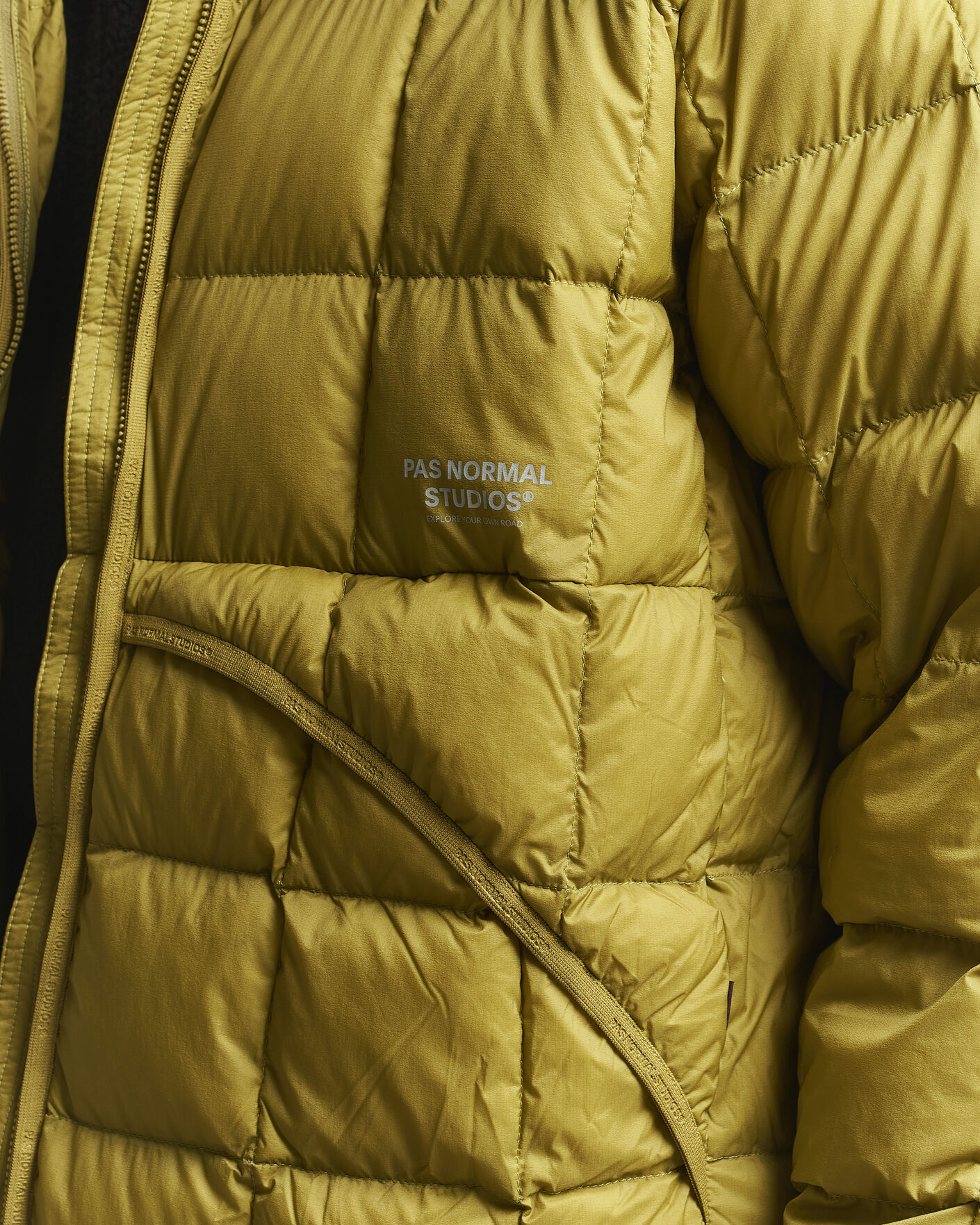 Heren | Jassen | Pas Normal Studios | Off-Race Down Liner Jacket Dark Lime