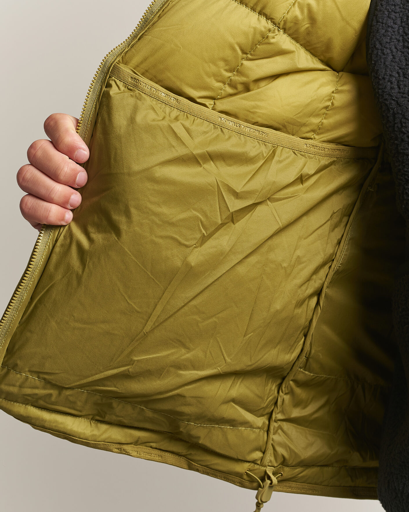 Heren | Jassen | Pas Normal Studios | Off-Race Down Liner Jacket Dark Lime
