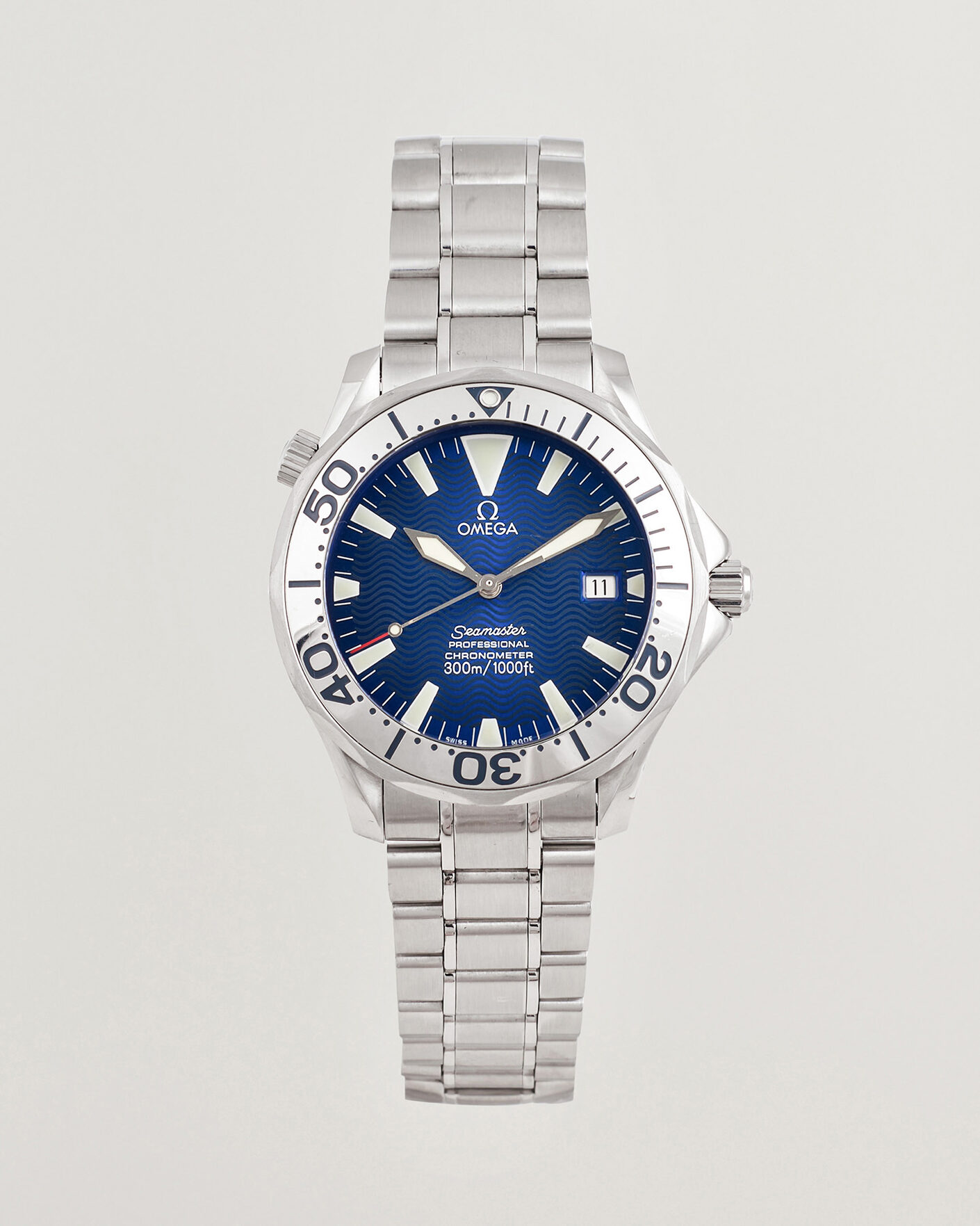 Heren | Pre-Owned & Vintage Watches | Omega Pre-Owned | Seamaster 300M Electric Blue 