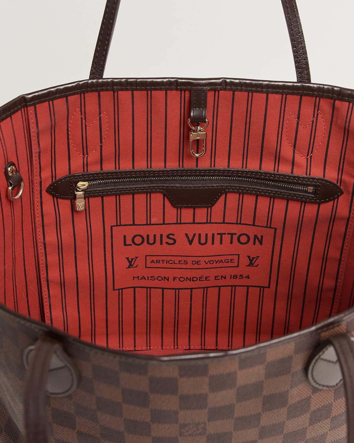 Heren | Pre-Owned & Vintage Bags | Louis Vuitton Pre-Owned | Neverfull MM  Damier Ebene