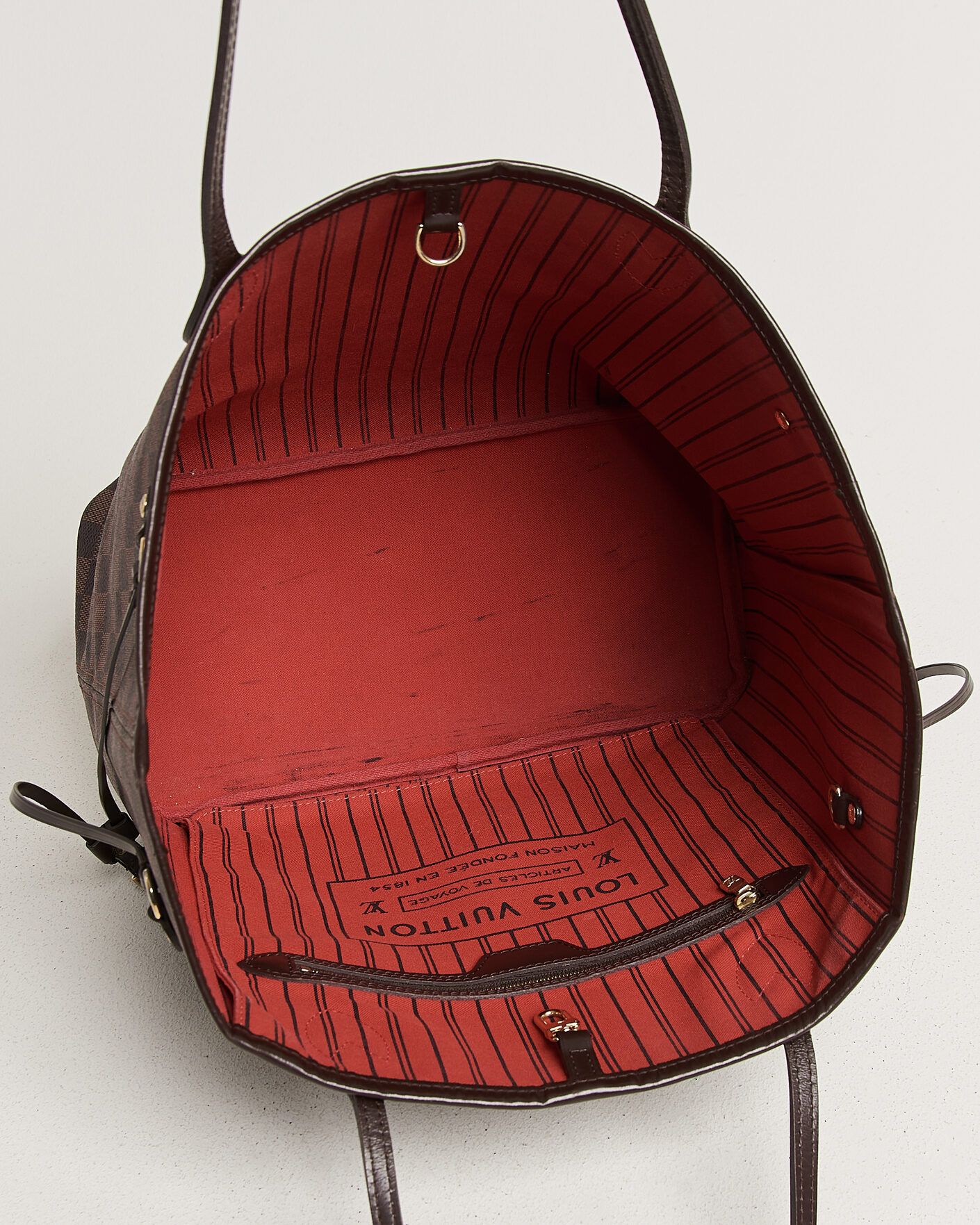 Heren | Pre-Owned & Vintage Bags | Louis Vuitton Pre-Owned | Neverfull MM  Damier Ebene
