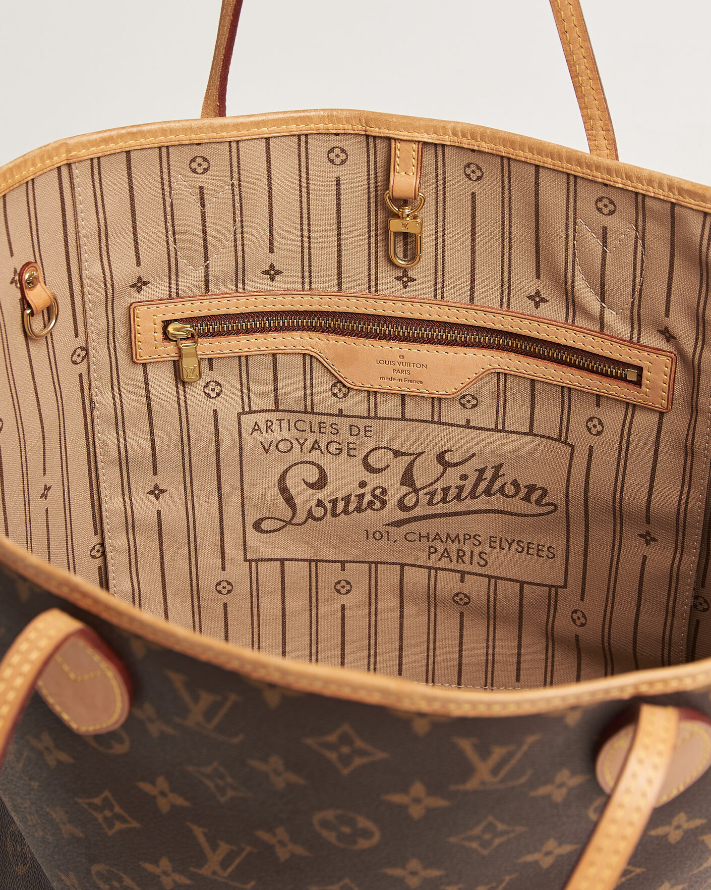 Heren | Pre-Owned & Vintage Bags | Louis Vuitton Pre-Owned | Neverfull MM Monogram