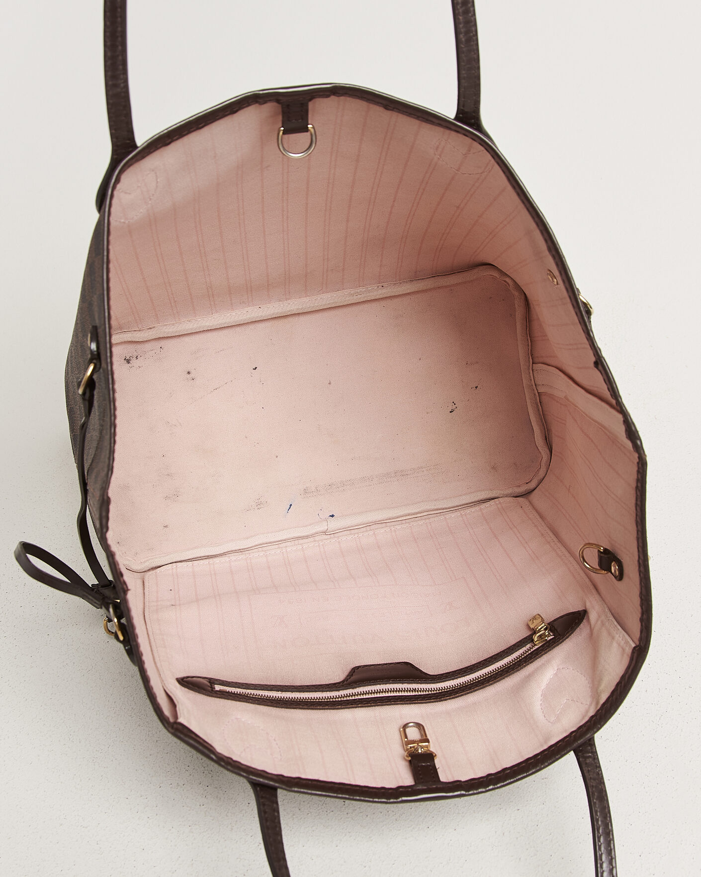 Heren | Pre-Owned & Vintage Bags | Louis Vuitton Pre-Owned | Neverfull MM Damier Ebene
